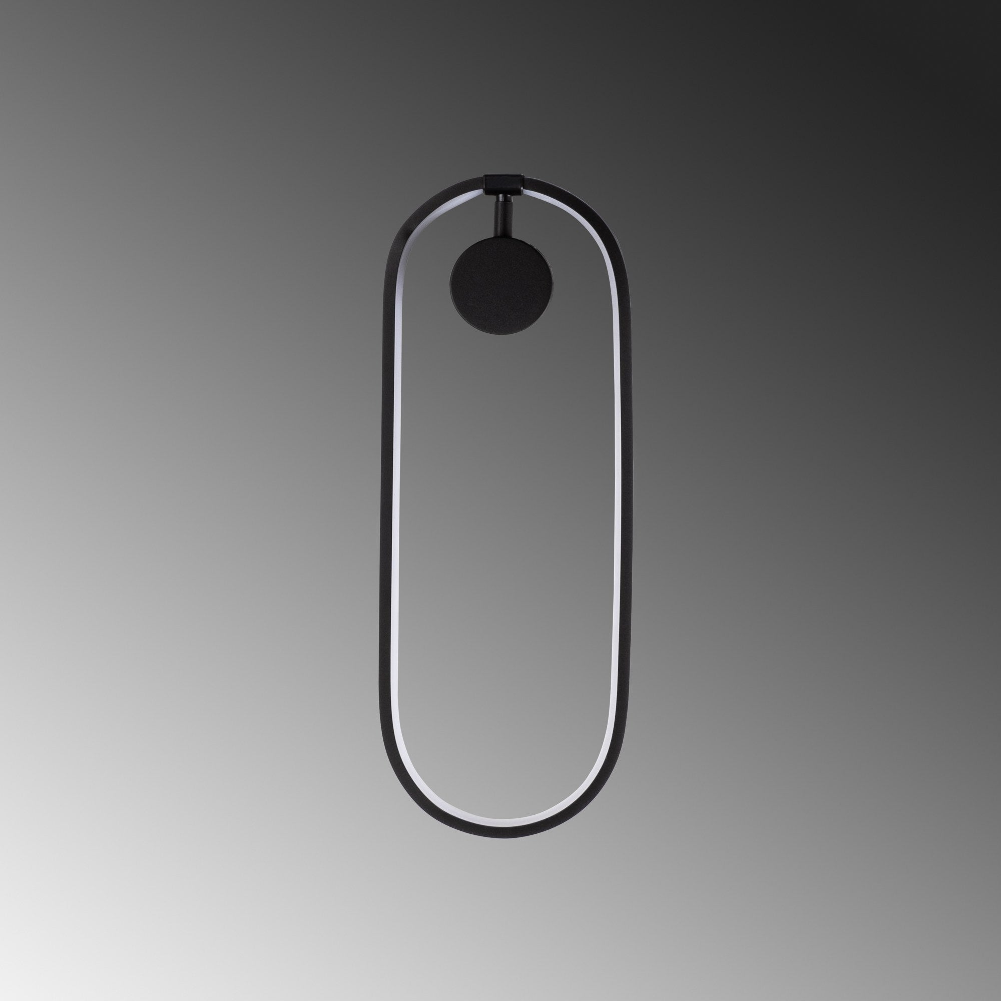 Candeeiro de Parede preta elegante, corpo de metal, 17 x 48 x 10 cm | LED SMD 16 W 3000 K | Classificação IP20 | Perfeito para decoração moderna e iluminação ambiente