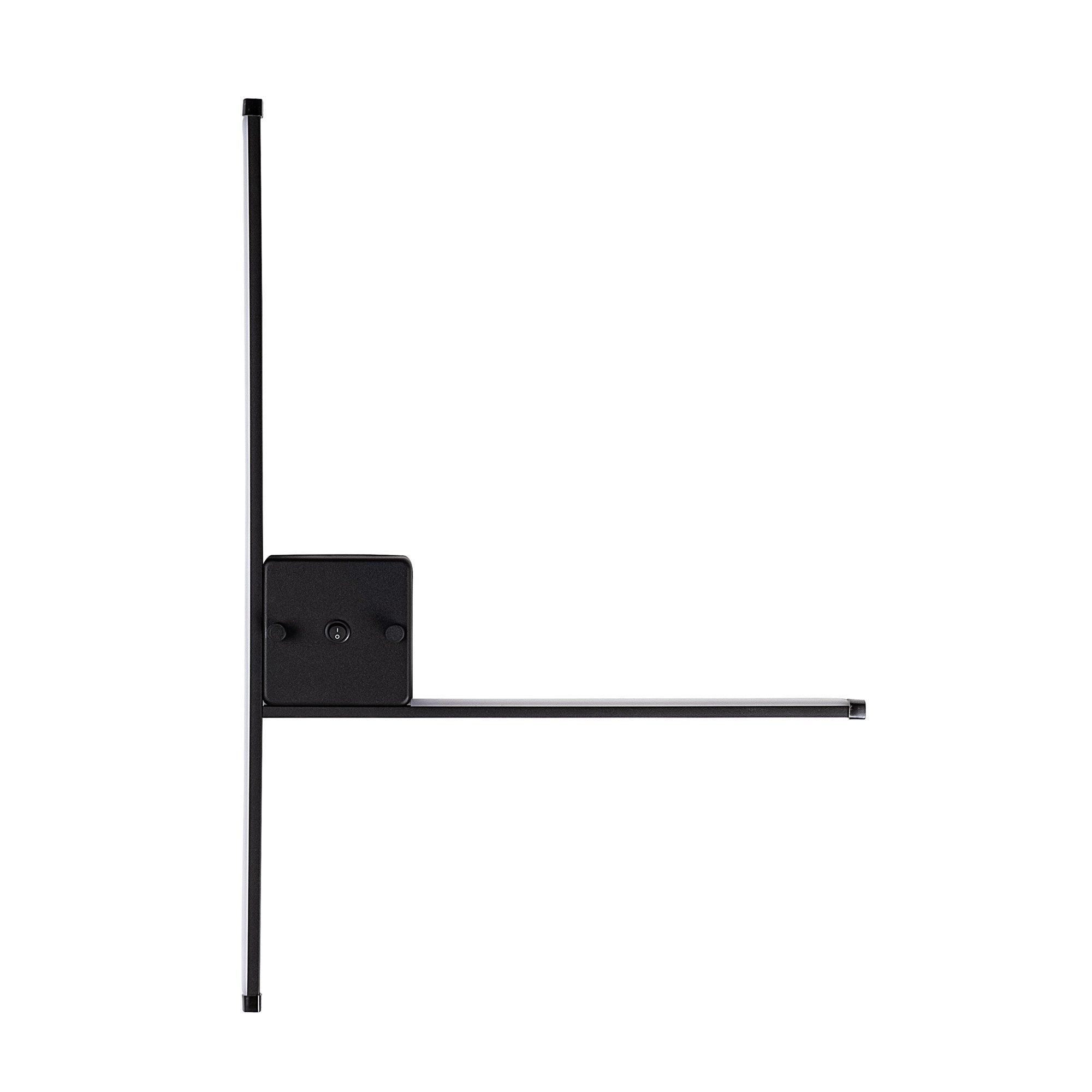 Candeeiro de Parede preta elegante, corpo de metal, 61 x 42 x 3 cm | LED SMD 14,4 W 3000 K | Classificação IP20, perfeita para decoração moderna e iluminação ambiente