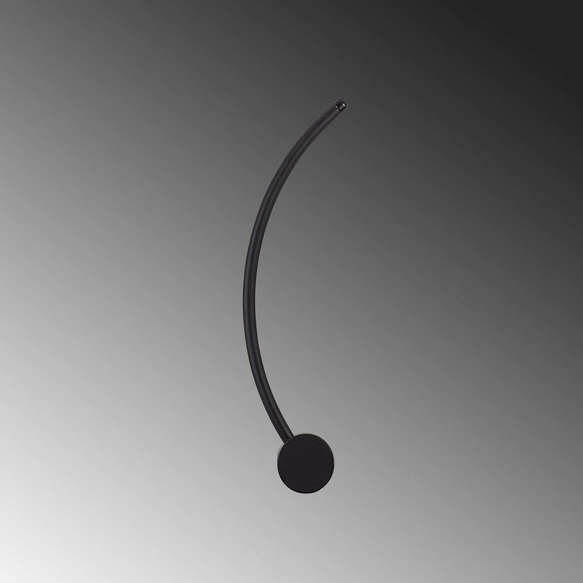 Candeeiro de Parede preta elegante, corpo de metal, 49 x 15 x 10 cm | LED SMD 7W 3000K | Classificação IP20, perfeita para decoração moderna e iluminação ambiente