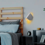 Luminária de parede cinza elegante, corpo de metal, 17x12x13 cm | IP20, LED 1W 3000K | Ideal para decoração moderna e iluminação ambiente