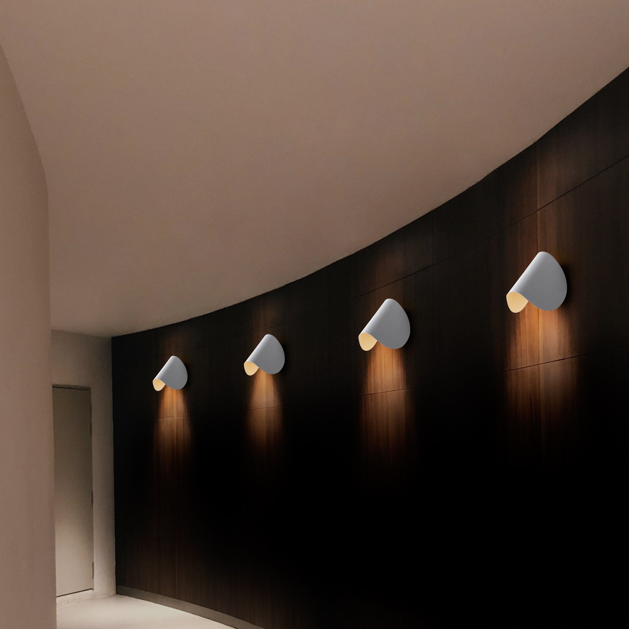 Luminária de parede cinza elegante, corpo de metal, 17x12x13 cm | IP20, LED 1W 3000K | Ideal para decoração moderna e iluminação ambiente