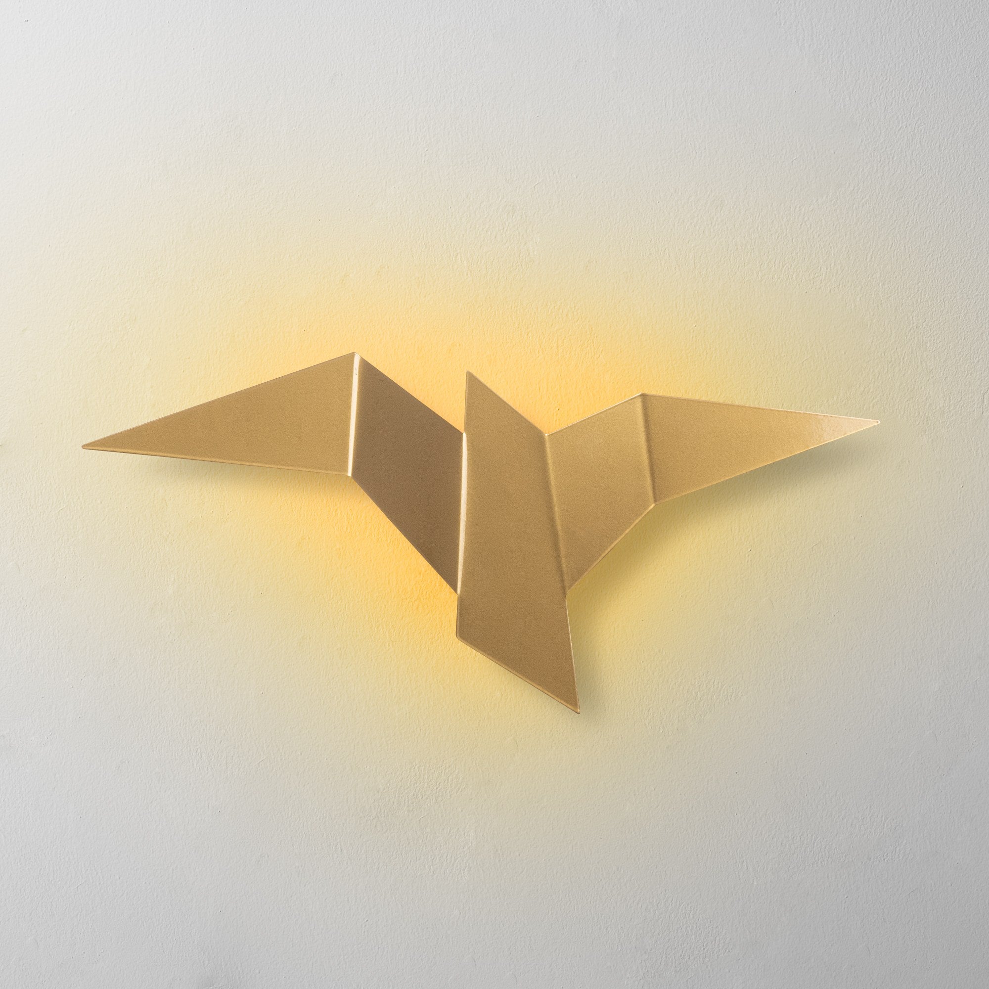 Candeeiro de Parede Elegante Dourada, Corpo em Metal, 56 x 14 x 24 cm | IP20, LED 1W 3000K | Iluminação Elegante para Decoração e Ambiente Modernos