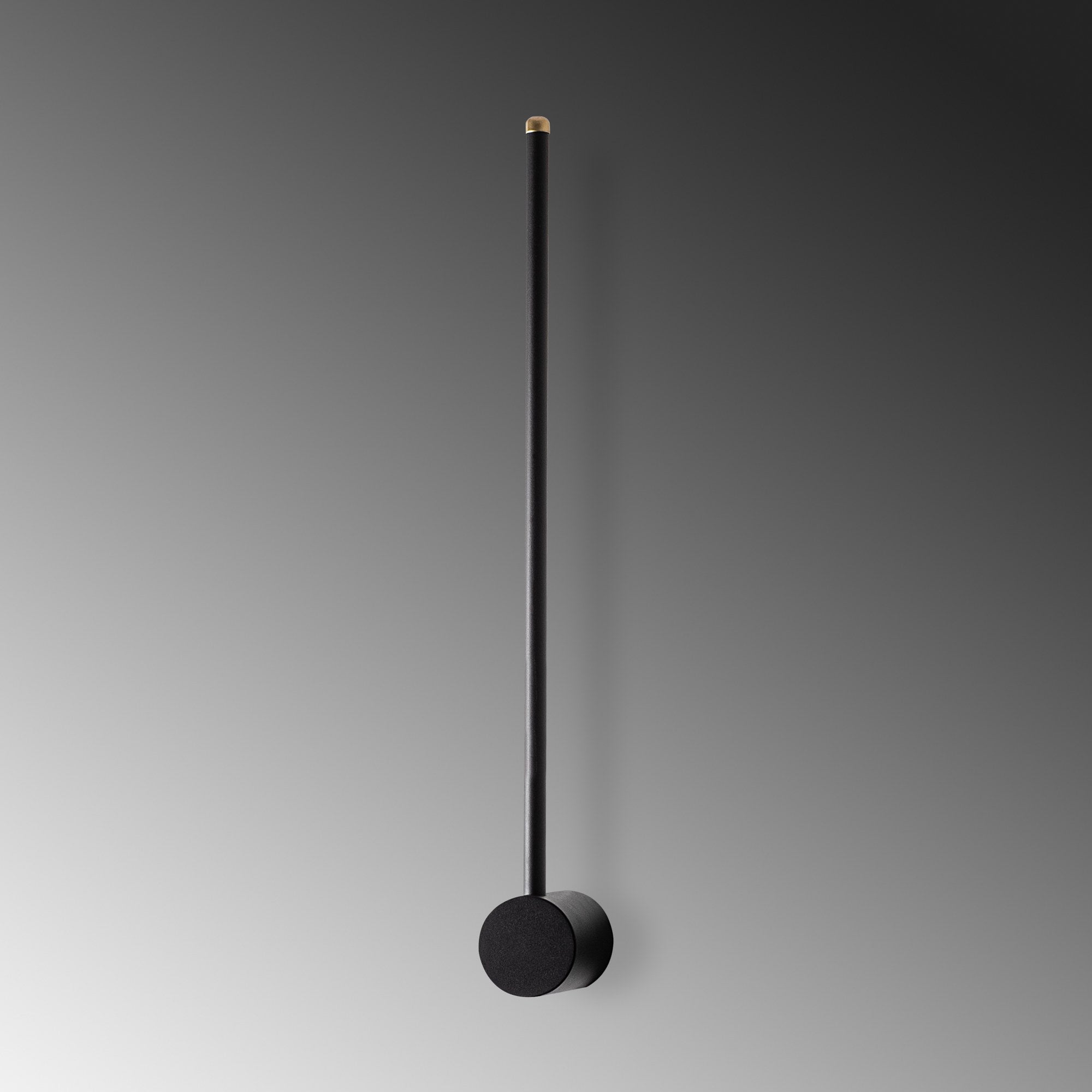 Candeeiro de Parede preta elegante, corpo de metal, 62 x 10 x 7 cm | LED SMD 8W 3000K | Classificação IP20, perfeita para decoração moderna e iluminação ambiente