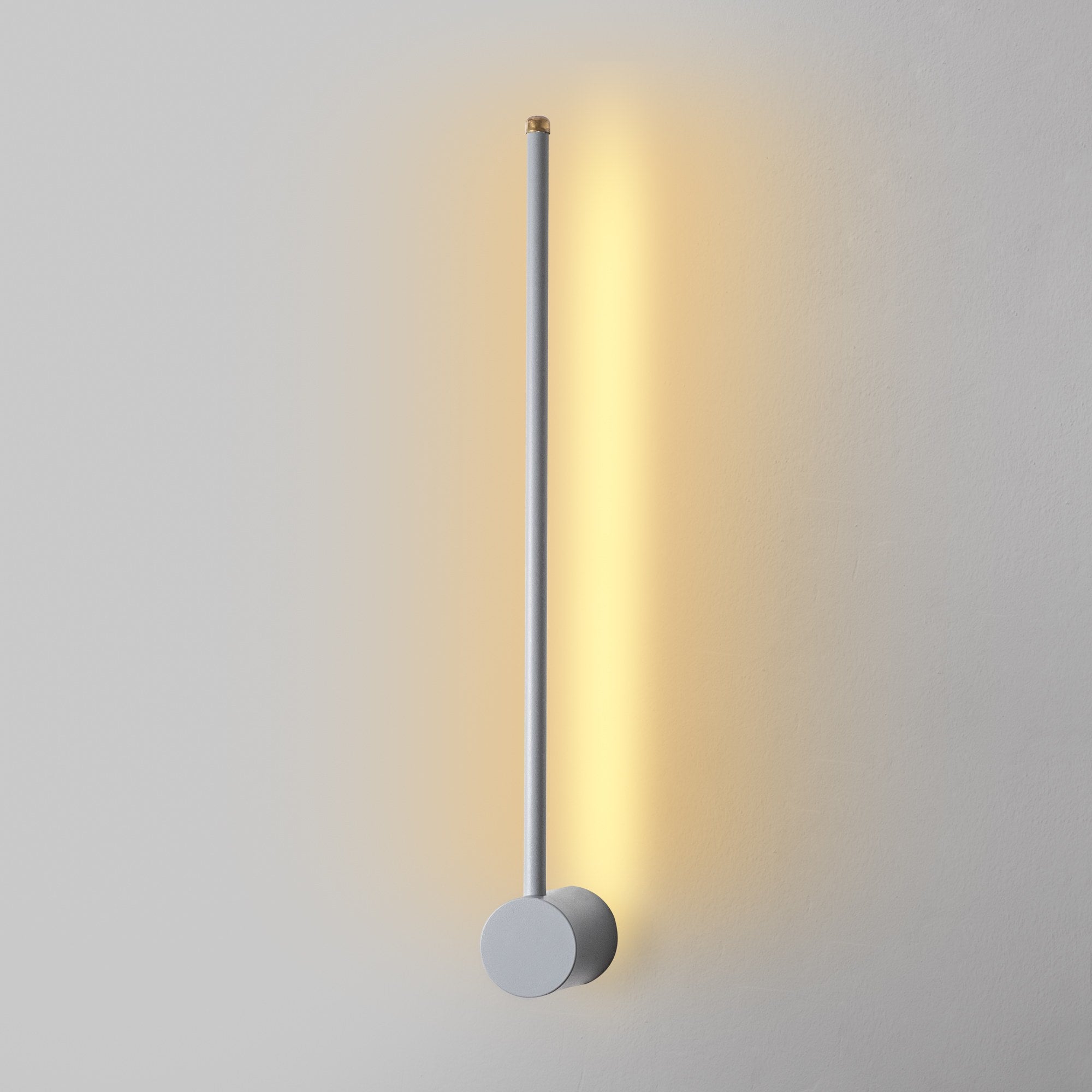 Candeeiro de Parede cinza elegante, corpo de metal, 62 x 10 x 7 cm | LED SMD 8W 3000K | Classificação IP20 | Perfeito para decoração moderna e iluminação ambiente