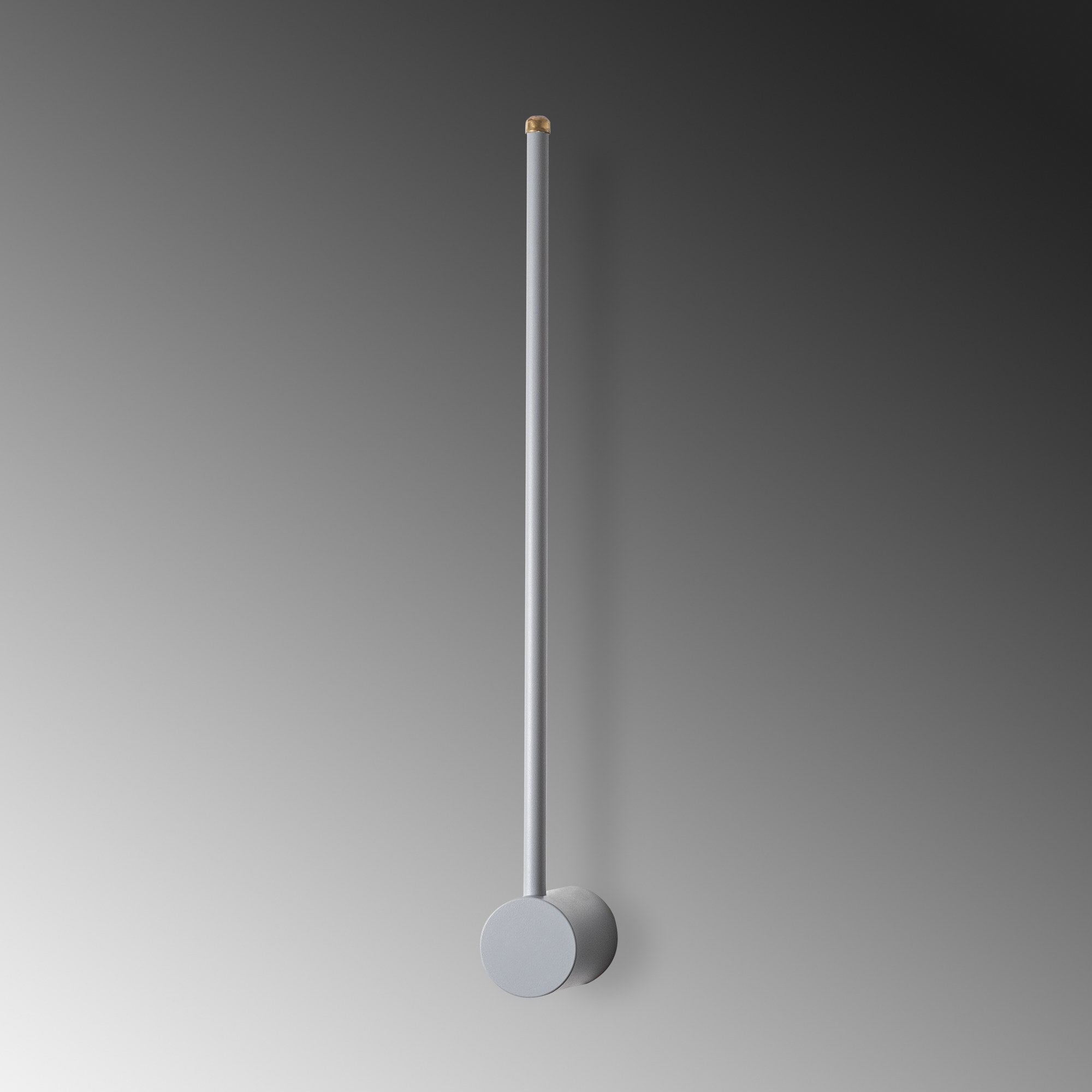 Candeeiro de Parede cinza elegante, corpo de metal, 62 x 10 x 7 cm | LED SMD 8W 3000K | Classificação IP20 | Perfeito para decoração moderna e iluminação ambiente