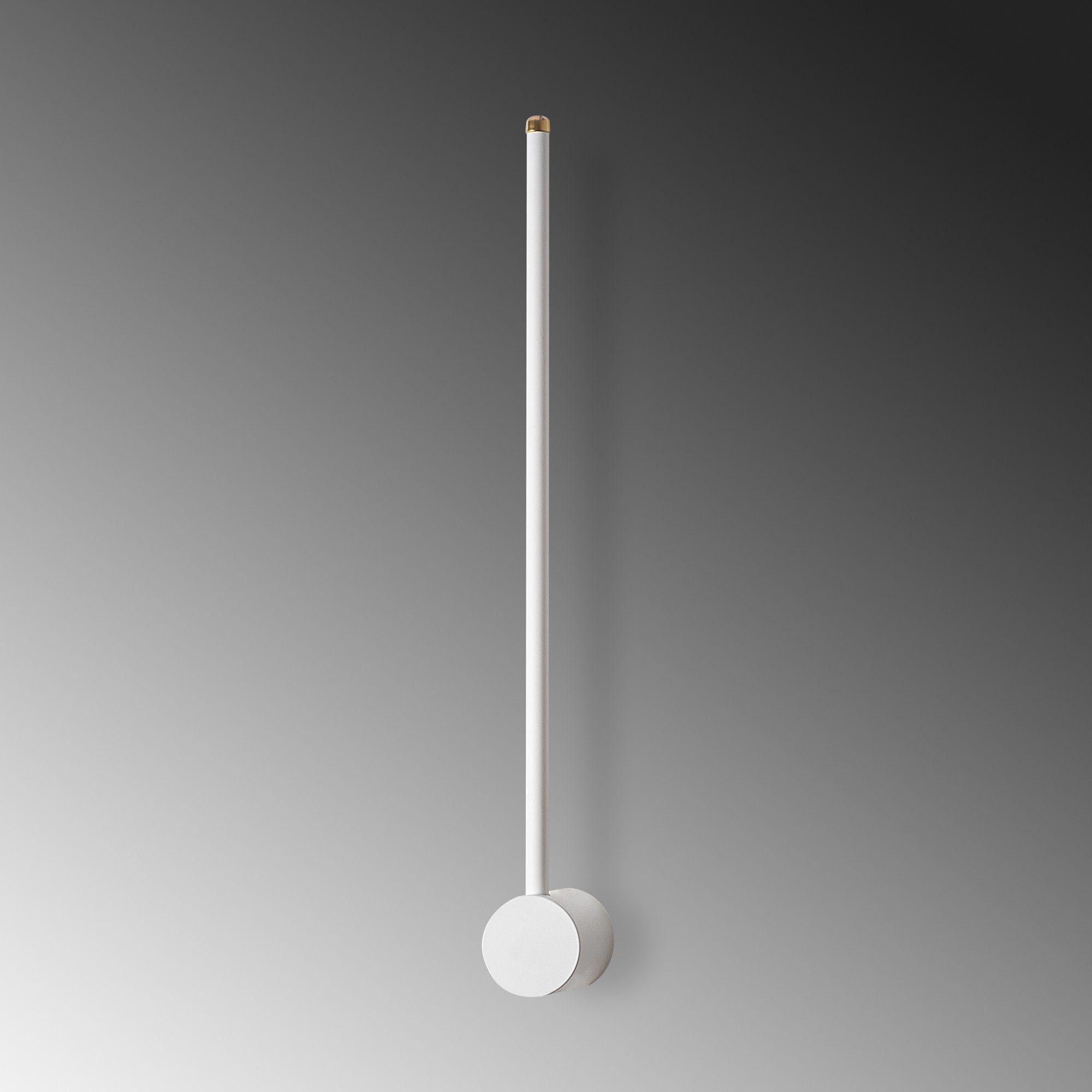 Candeeiro de Parede estilosa, corpo de metal, 62 cm de largura, 10 cm de altura, 7 cm de profundidade | LED 8W 3000K | Design branco elegante para iluminação moderna de casa e escritório