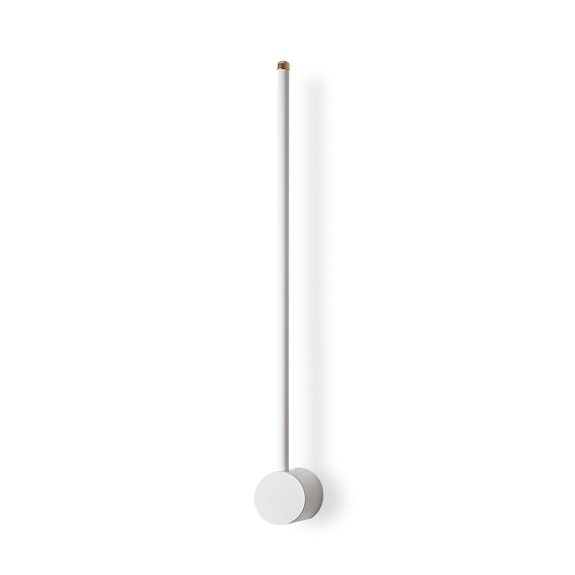 Candeeiro de Parede estilosa, corpo de metal, 62 cm de largura, 10 cm de altura, 7 cm de profundidade | LED 8W 3000K | Design branco elegante para iluminação moderna de casa e escritório