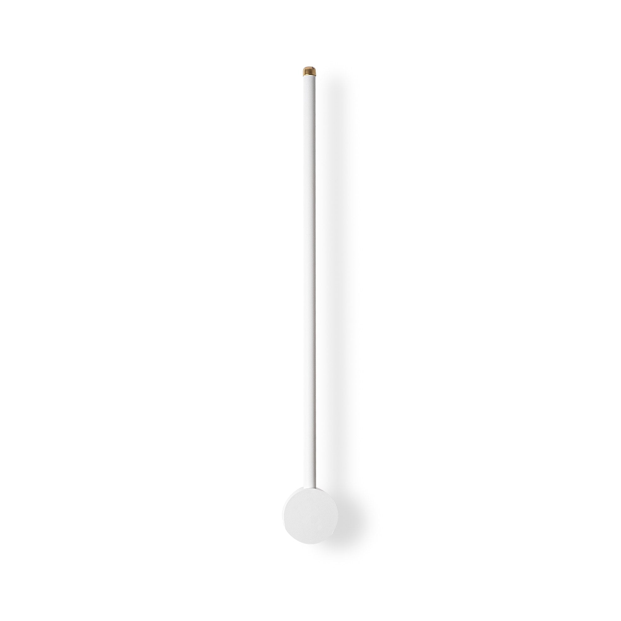 Candeeiro de Parede estilosa, corpo de metal, 62 cm de largura, 10 cm de altura, 7 cm de profundidade | LED 8W 3000K | Design branco elegante para iluminação moderna de casa e escritório