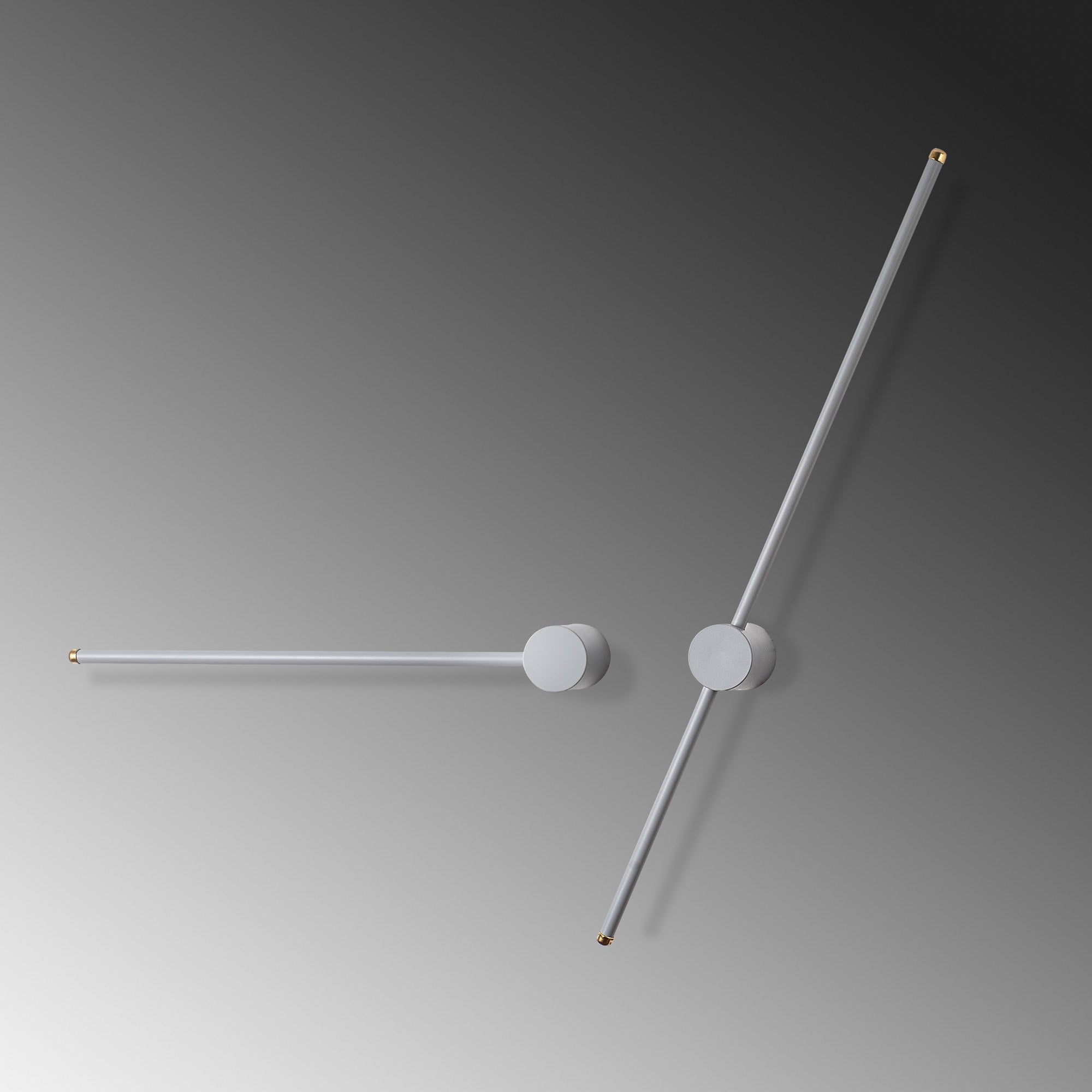 Candeeiro de Parede branca moderna, corpo de metal, 91x10x7 cm e 62x10x7 cm | LED 13W e 8W, IP20 | Design elegante para iluminação residencial e comercial