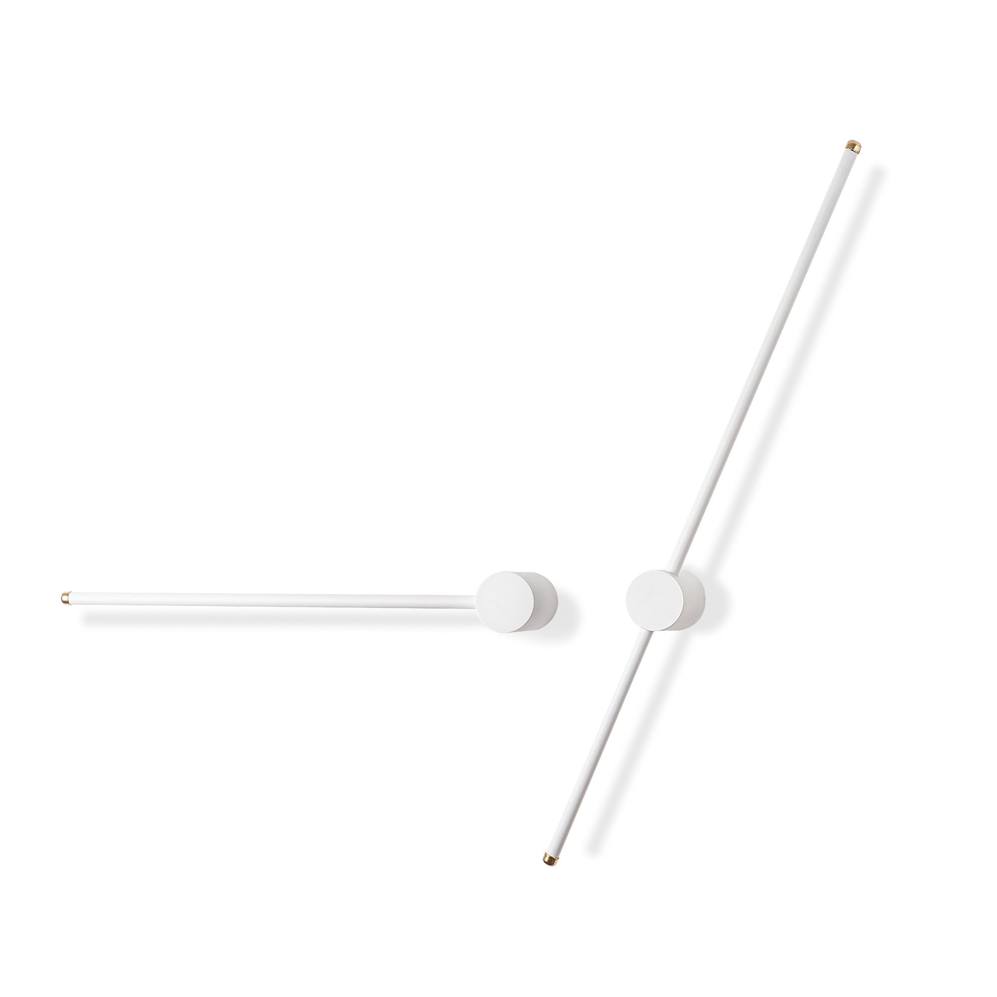 Candeeiro de Parede Elegante Dourada, Corpo em Metal, 91x10x7 cm e 62x10x7 cm | LED 13W e 8W, IP20 | Iluminação Elegante para Decoração e Ambiente Modernos