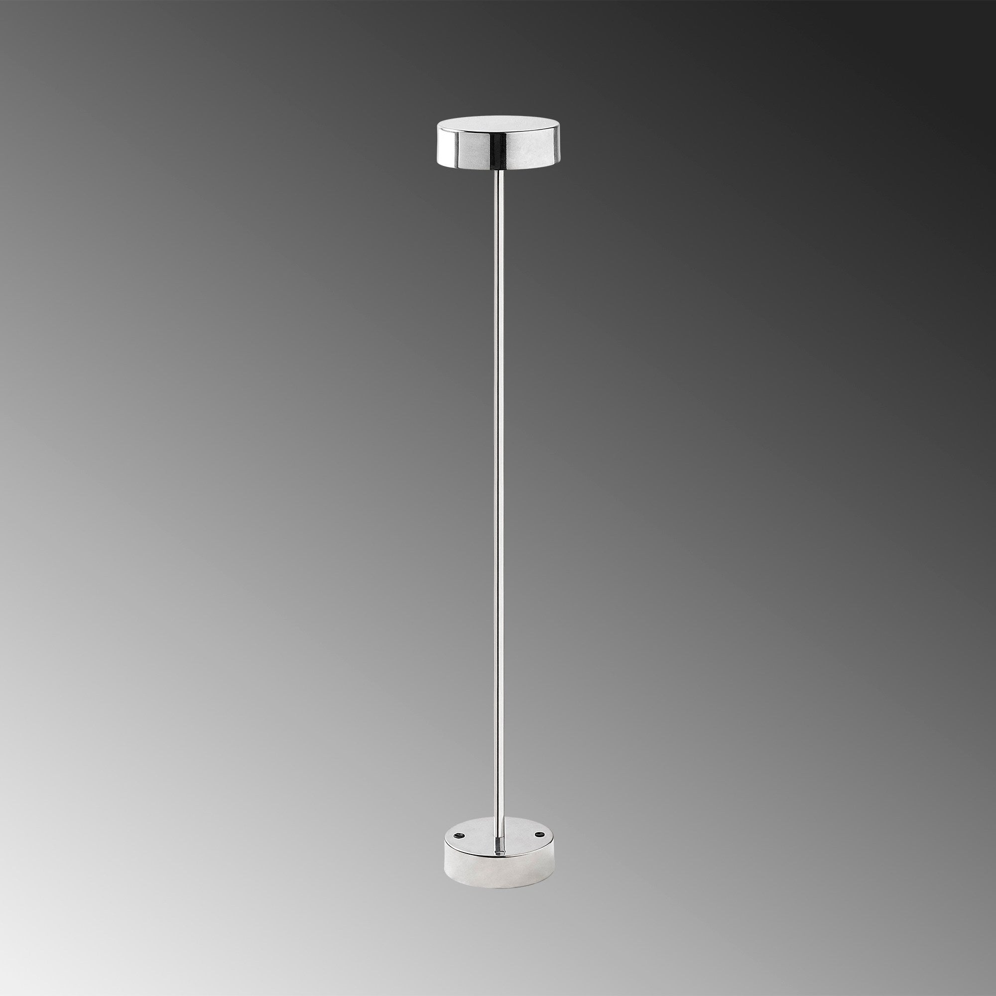 Candeeiro de Pé cromada e estilosa, 111 cm de altura, 16 cm de diâmetro | Corpo de metal, LED de 5 W, 3000 K | Bateria com duração de 8 horas, perfeita para ambientes modernos