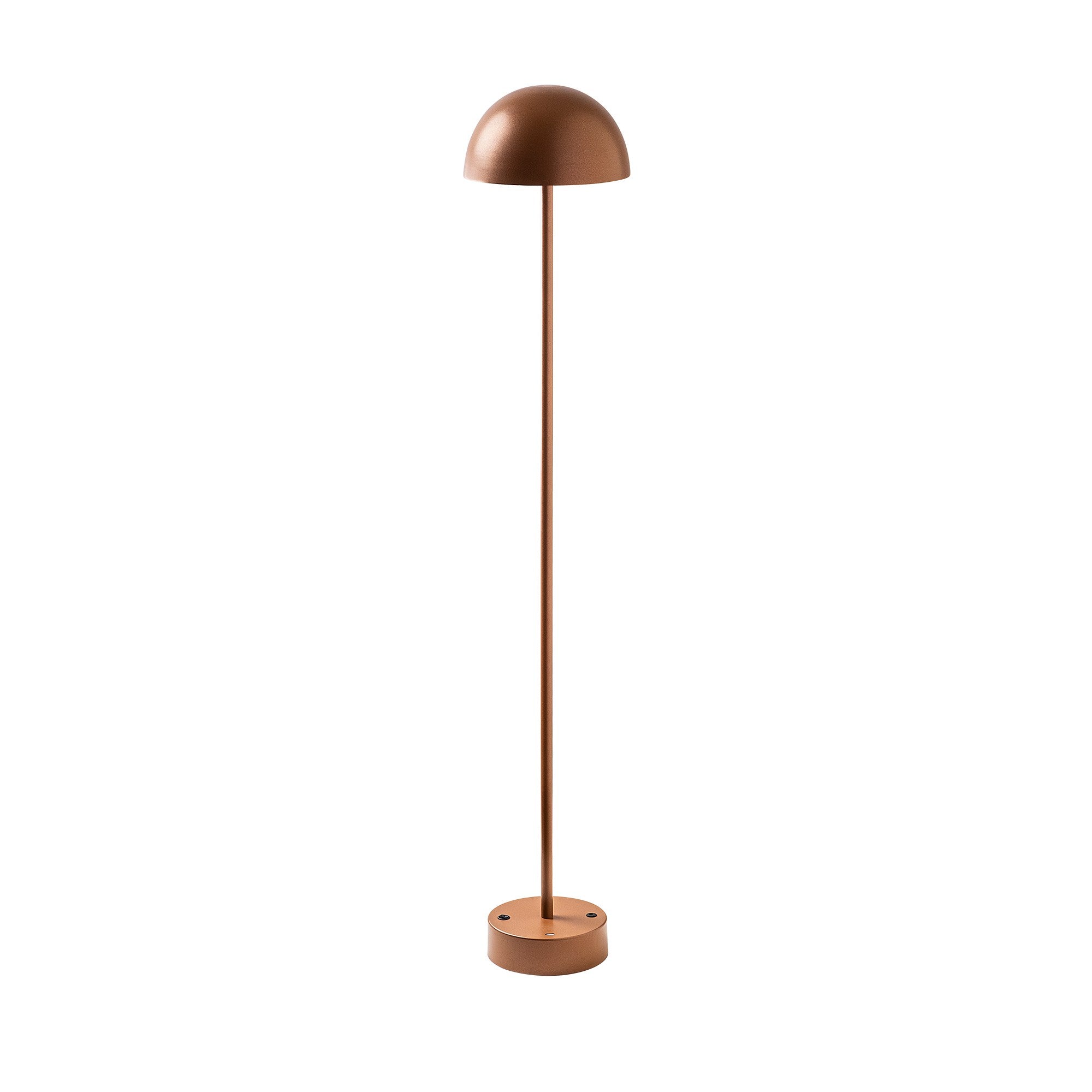 Candeeiro de Pé elegante em cobre, 115 cm de altura, 20 cm de diâmetro | Corpo em metal, LED 5W 3000K, bateria com duração de 8 horas | Perfeita para ambientes modernos