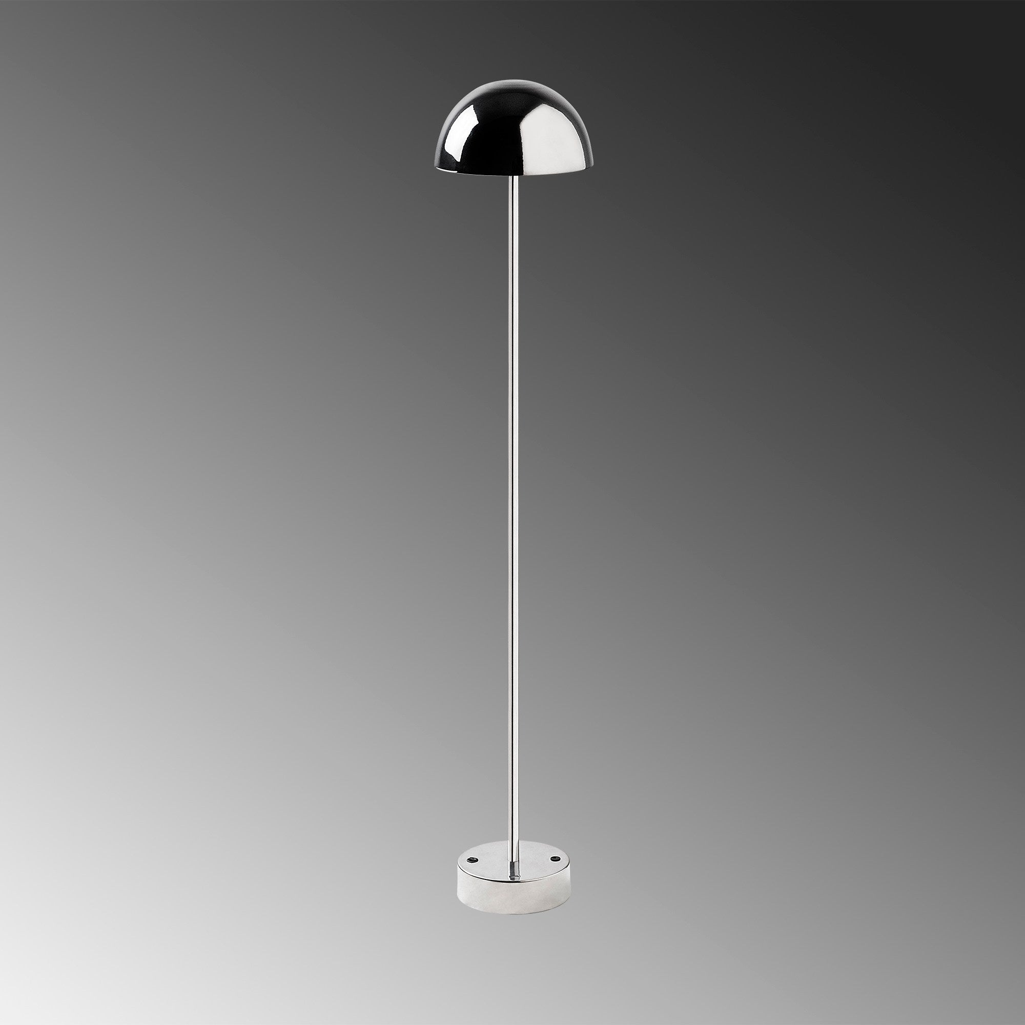 Candeeiro de Pé cromada estilosa, 115 cm de altura, 20 cm de diâmetro | Corpo de metal, LED 5W 3000K, bateria com duração de 8 horas | Design moderno para casa e escritório