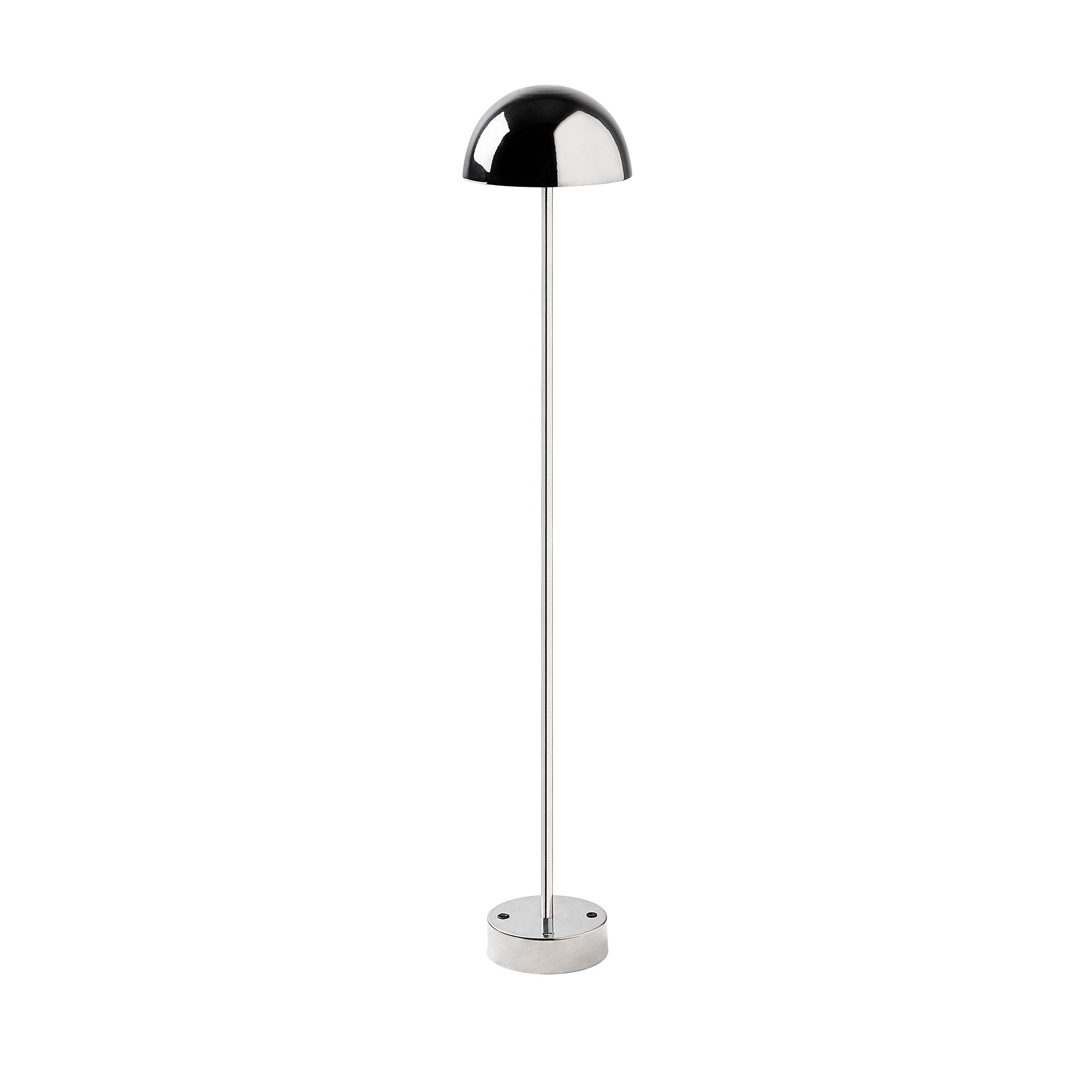 Candeeiro de Pé cromada estilosa, 115 cm de altura, 20 cm de diâmetro | Corpo de metal, LED 5W 3000K, bateria com duração de 8 horas | Design moderno para casa e escritório