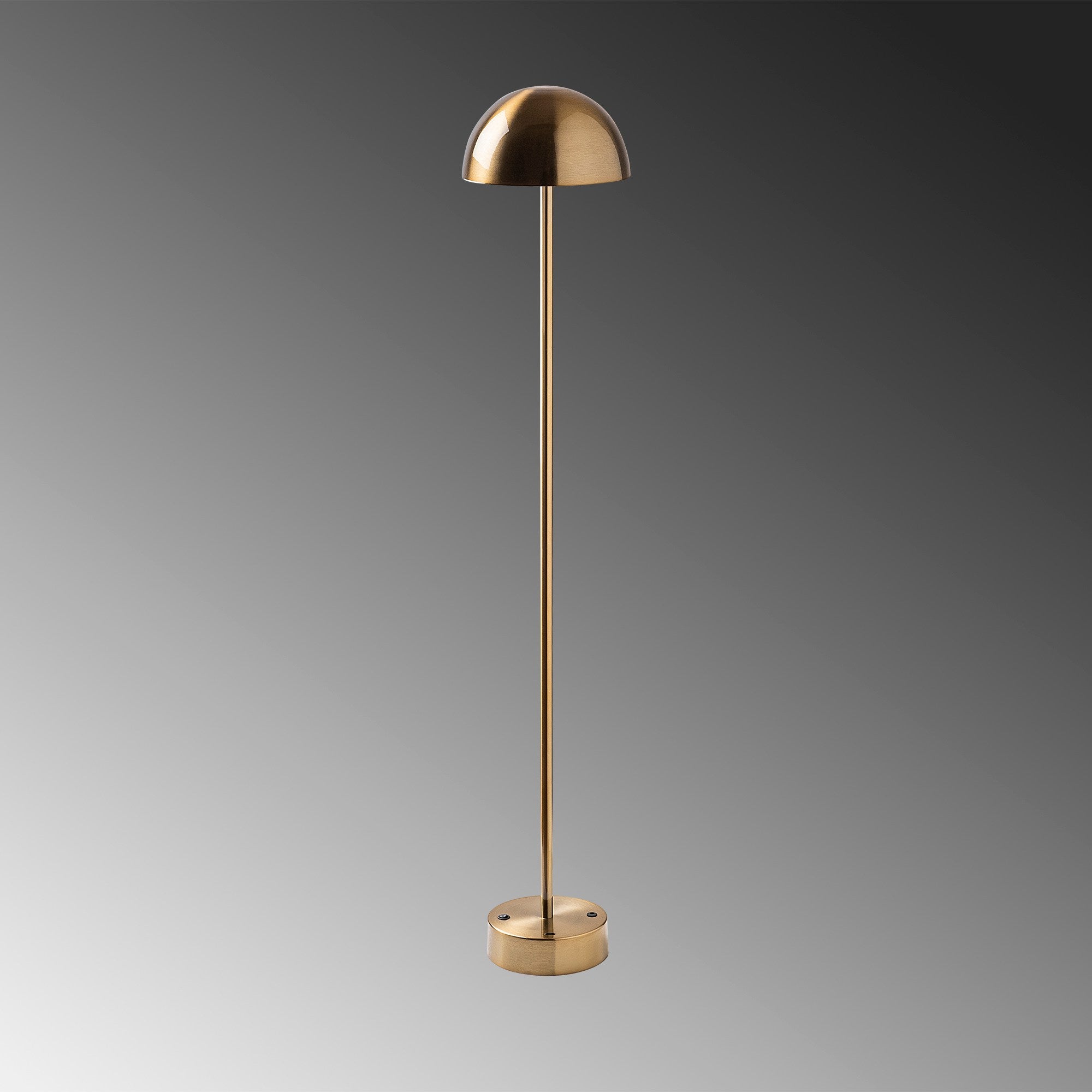 Candeeiro de Pé dourada elegante, corpo de metal, 115 cm de altura, 20 cm de diâmetro, 80 CRI, LED de 5 W, bateria com duração de 8 horas, perfeita para decoração e ambiente modernos
