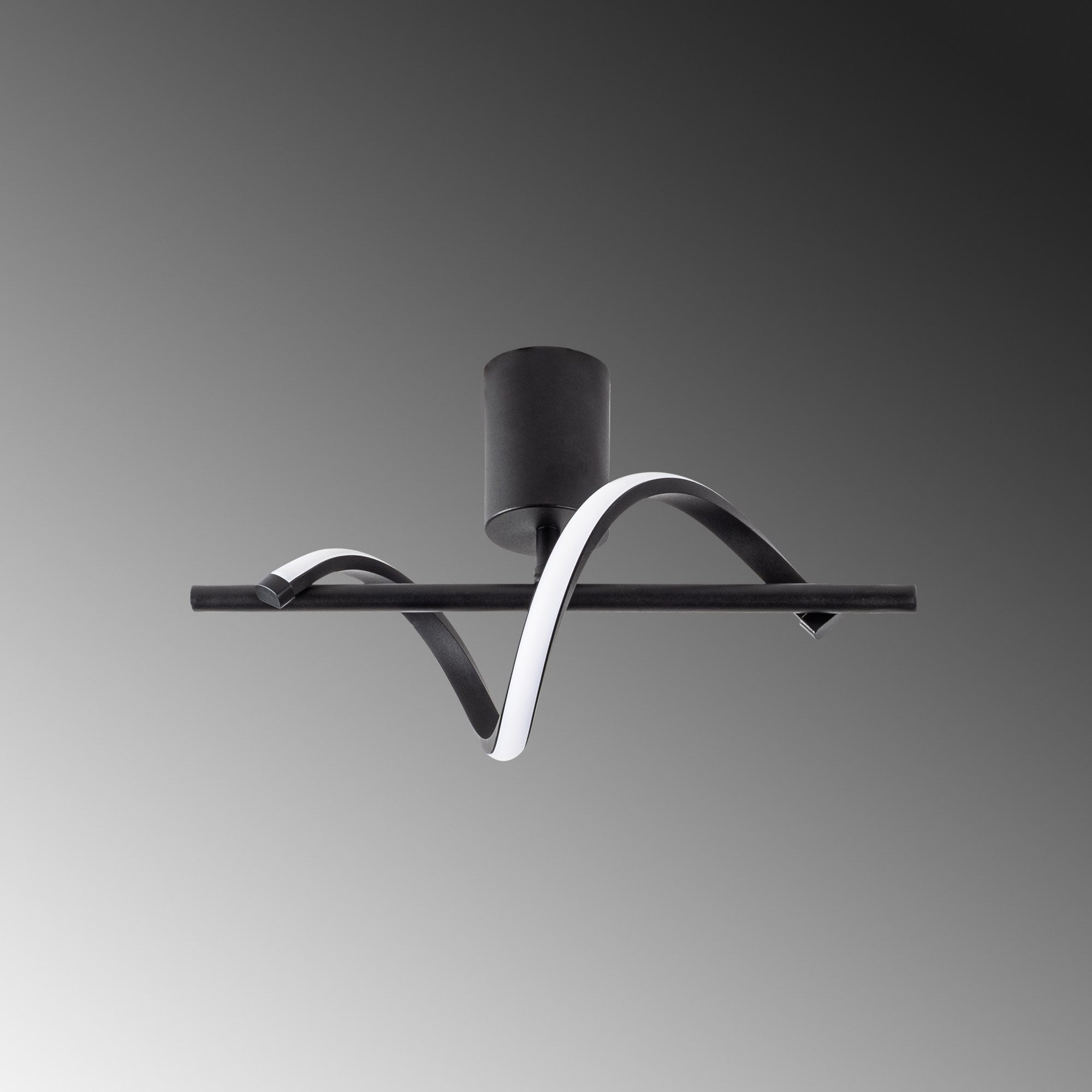 Candeeiro de Teto Preto Elegante, Corpo em Metal, 41 x 25 x 16 cm | LED SMD 11W 3000K | Iluminação Elegante para Decoração e Ambiente Modernos