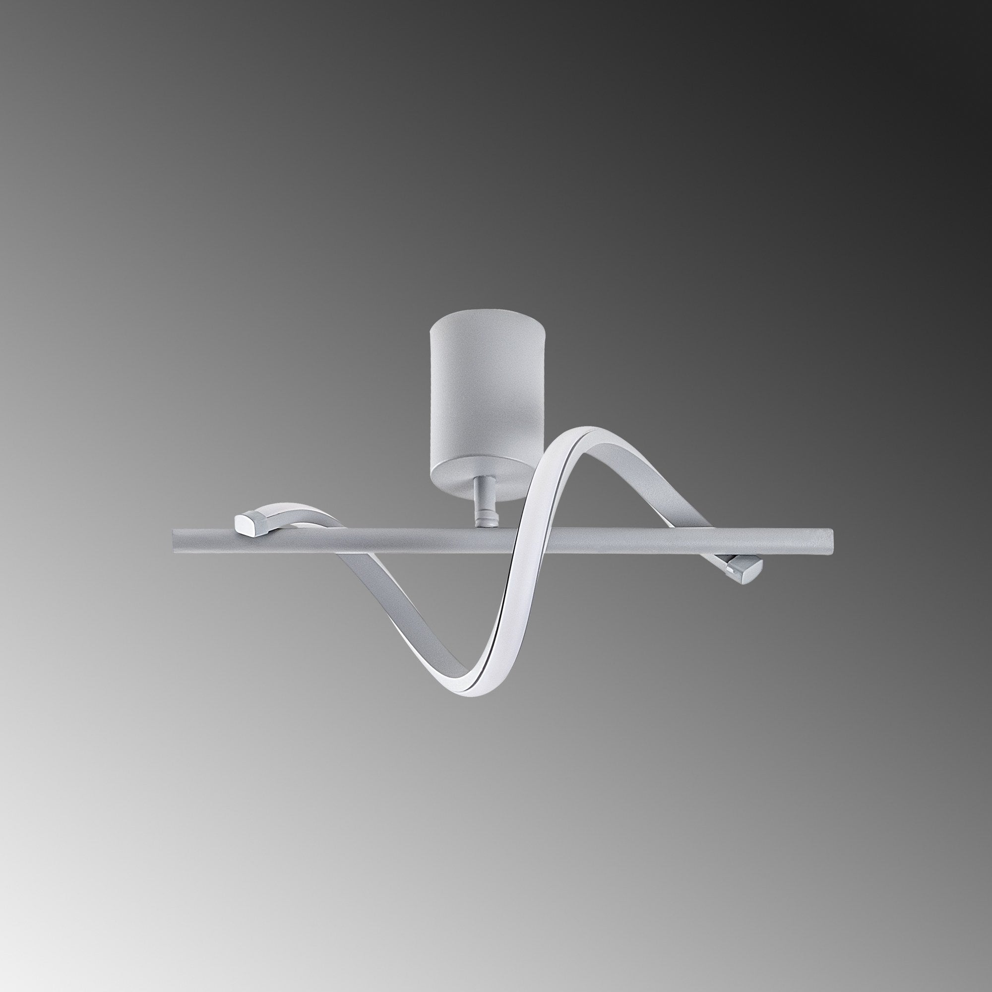 Candeeiro de Teto Cinza Elegante, Corpo em Metal, 41 x 16 x 25 cm | LED SMD 11W 3000K | Iluminação Elegante para Decoração Moderna, Classificação IP20