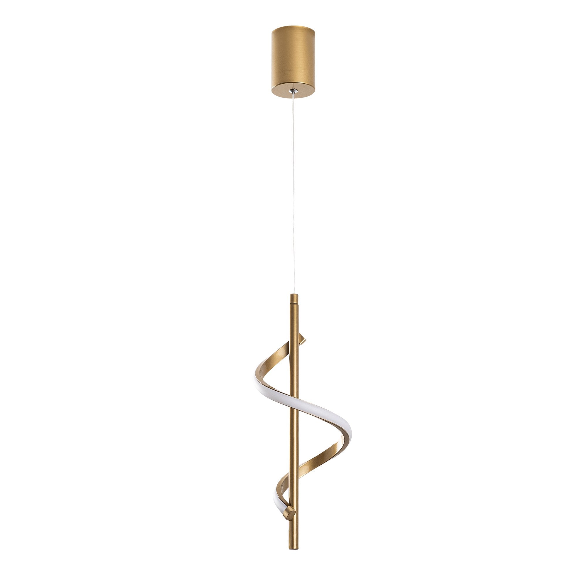 Candeeiro de Teto elegante de ouro, corpo de metal, 16 cm de largura, altura ajustável de 50 a 100 cm, LED 11 W 3000 K, iluminação elegante para decoração moderna de casa e salas de jantar