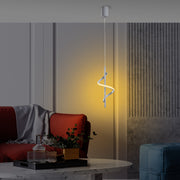 Candeeiro de Teto Cinza Elegante, Corpo de Metal, 16 cm de Largura, 50-100 cm de Altura | LED SMD 11W 3000K | Iluminação Elegante para Espaços Modernos, Classificação IP20