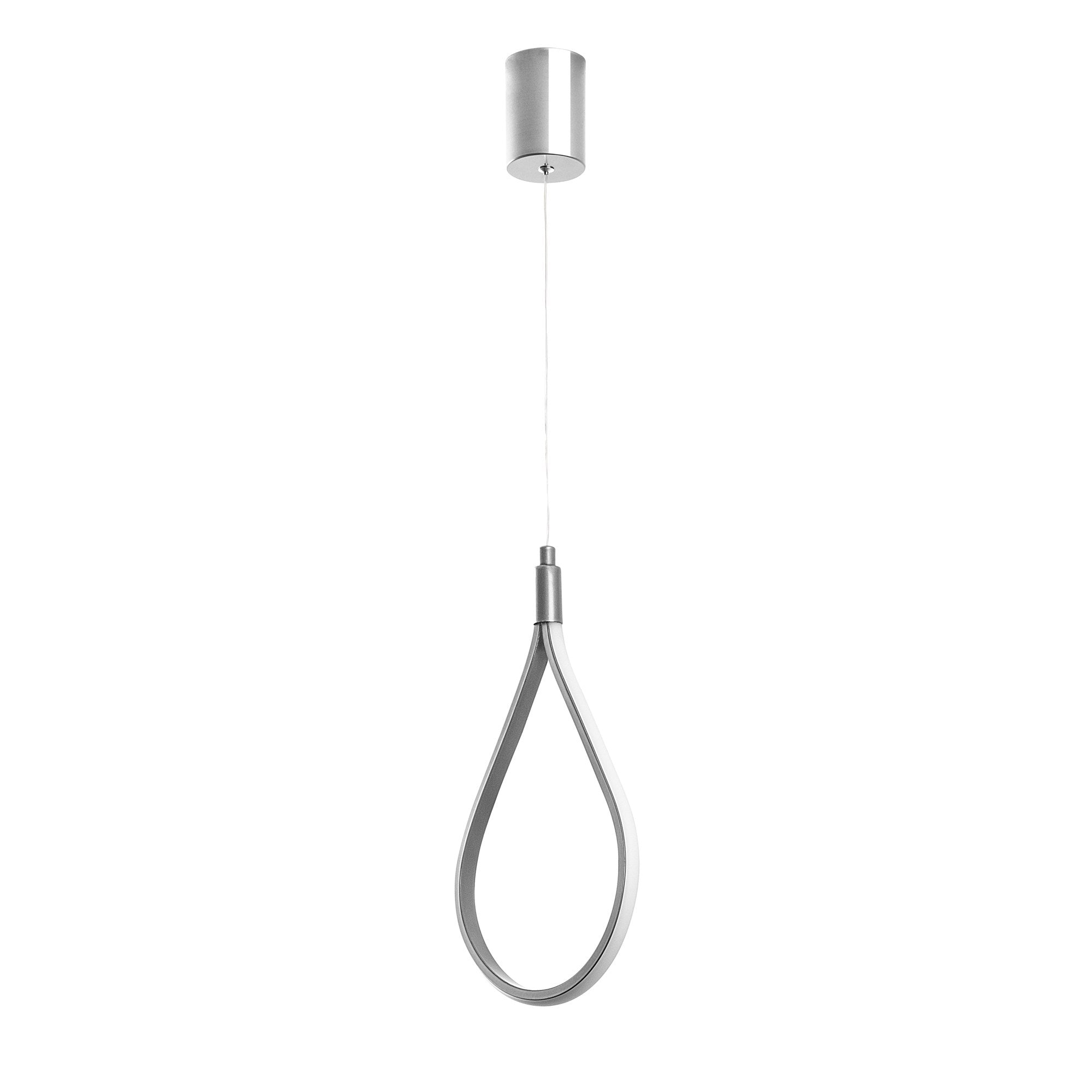 Candeeiro de Teto Cromado Elegante, Corpo em Metal, 23 cm de Largura, Altura Ajustável de 50 a 100 cm | LED SMD 11W 3000K | Iluminação Elegante para Espaços Modernos