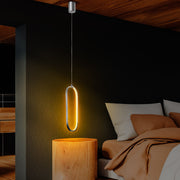 Candeeiro de Teto elegante cromado, corpo de metal, altura ajustável de 60 a 110 cm, largura de 17 cm, LED 16 W 3000 K, iluminação elegante para decoração moderna de casa