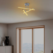 Candeeiro de Teto Nardo Grey, Corpo em Metal, 51 x 26 x 51 cm | LED 18W 3000K, IP20 | Iluminação Elegante para Casas Modernas, Design Elegante e Durável