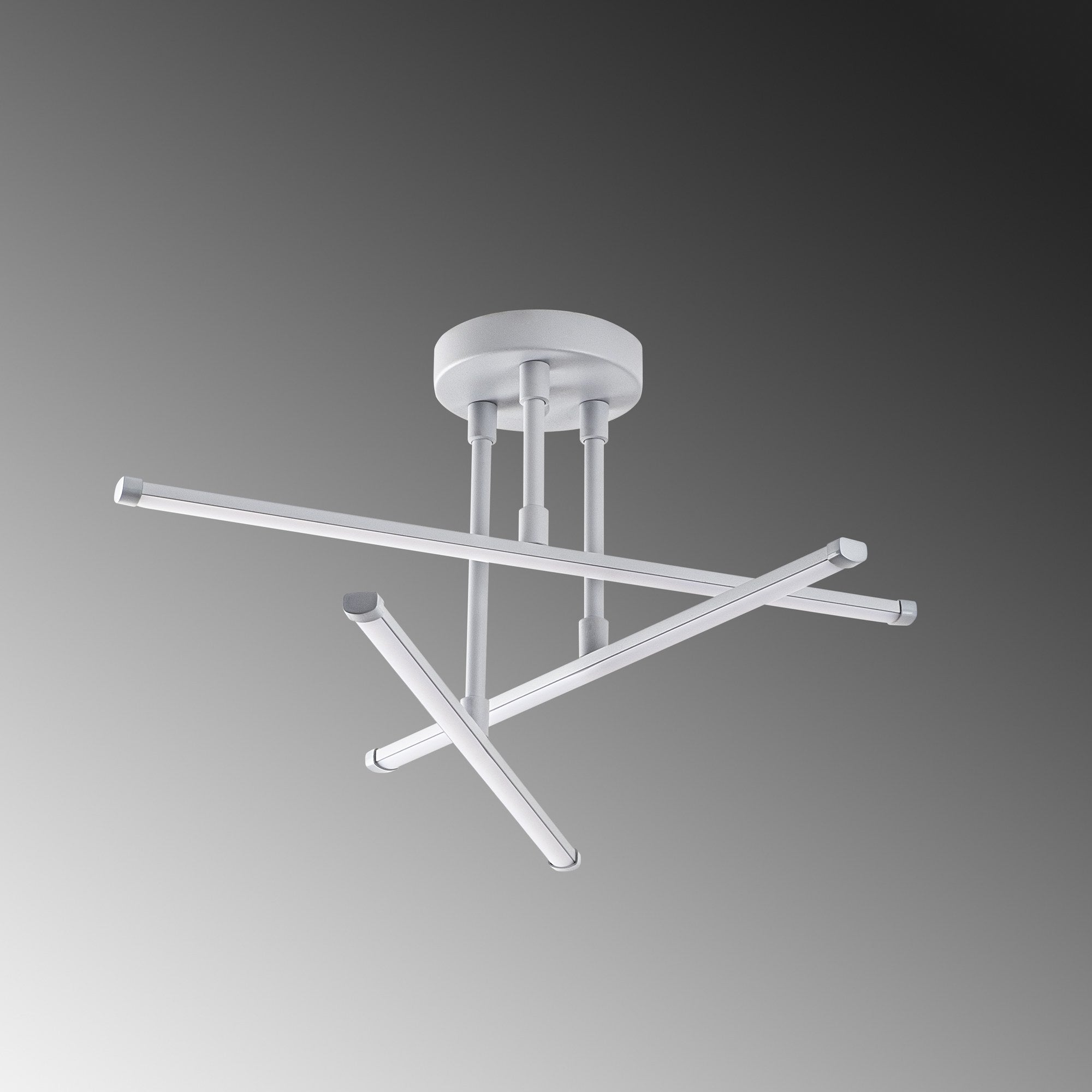 Candeeiro de Teto Nardo Grey, Corpo em Metal, 51 x 26 x 51 cm | LED 18W 3000K, IP20 | Iluminação Elegante para Casas Modernas, Design Elegante e Durável