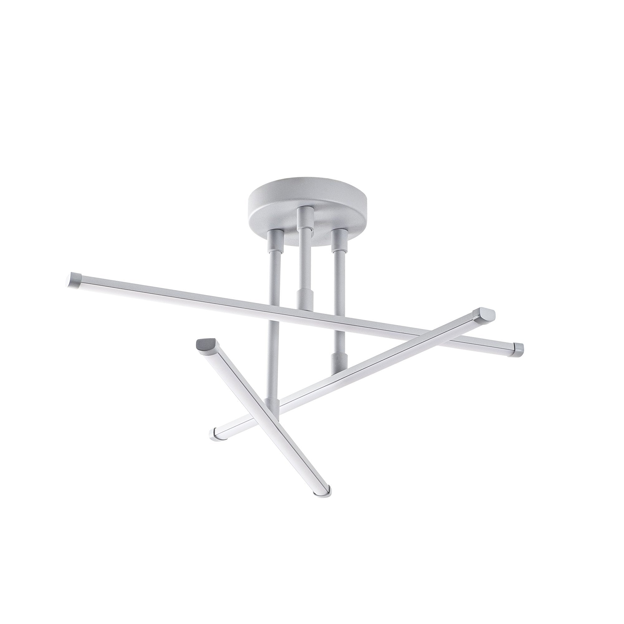 Candeeiro de Teto Nardo Grey, Corpo em Metal, 51 x 26 x 51 cm | LED 18W 3000K, IP20 | Iluminação Elegante para Casas Modernas, Design Elegante e Durável