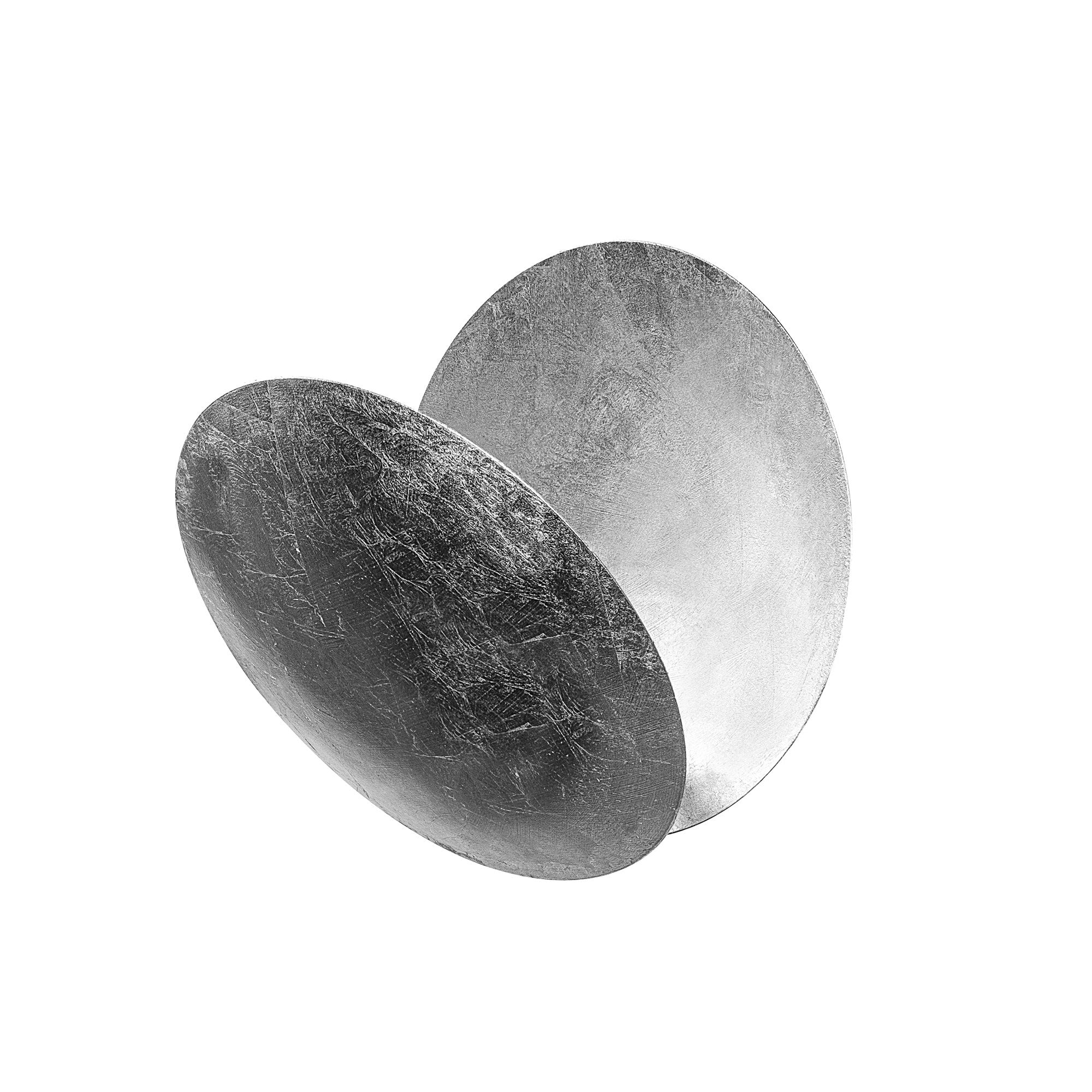 Candeeiro de Parede prateada elegante, corpo de metal, 25x25x16 cm | LED SMD 5W 3000K | Classificação IP20 | Design moderno para iluminação residencial e comercial