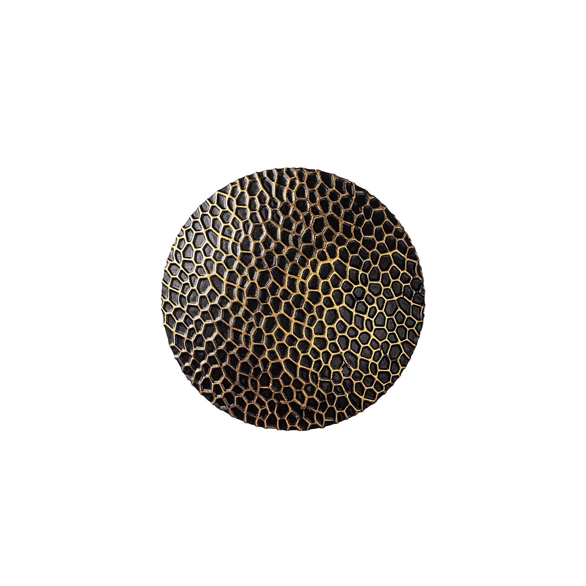 Candeeiro de Parede Elegante, Preta e Dourada, 21 x 21 x 15 cm | Corpo em Metal, LED SMD 5W 3000K | Iluminação Elegante para Decoração e Ambiente Modernos