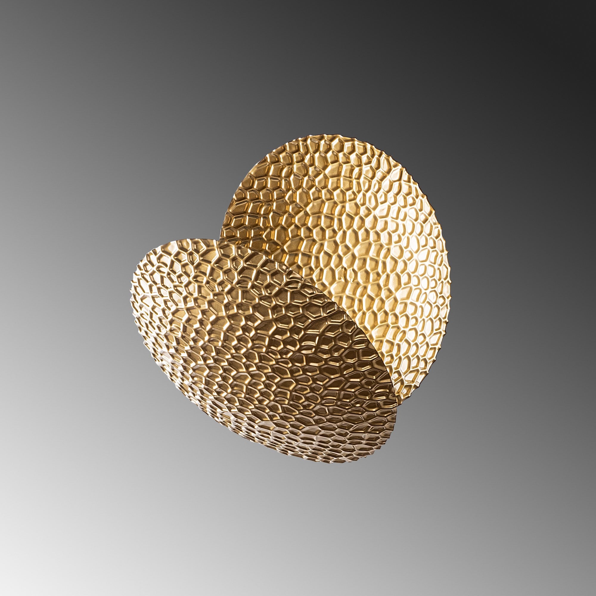 Candeeiro de Parede Elegante Dourada, Corpo em Metal, 21x21x15 cm | LED SMD 5W 3000K | Iluminação Elegante para Decoração Moderna, Classificação IP20, Perfeita para Qualquer Ambiente