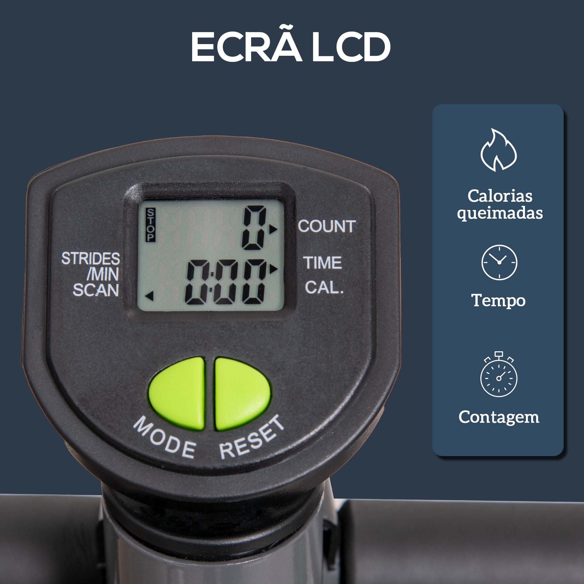 Máquina de Step Stepper Fitness em Casa 55x44x108 cm Cinzento