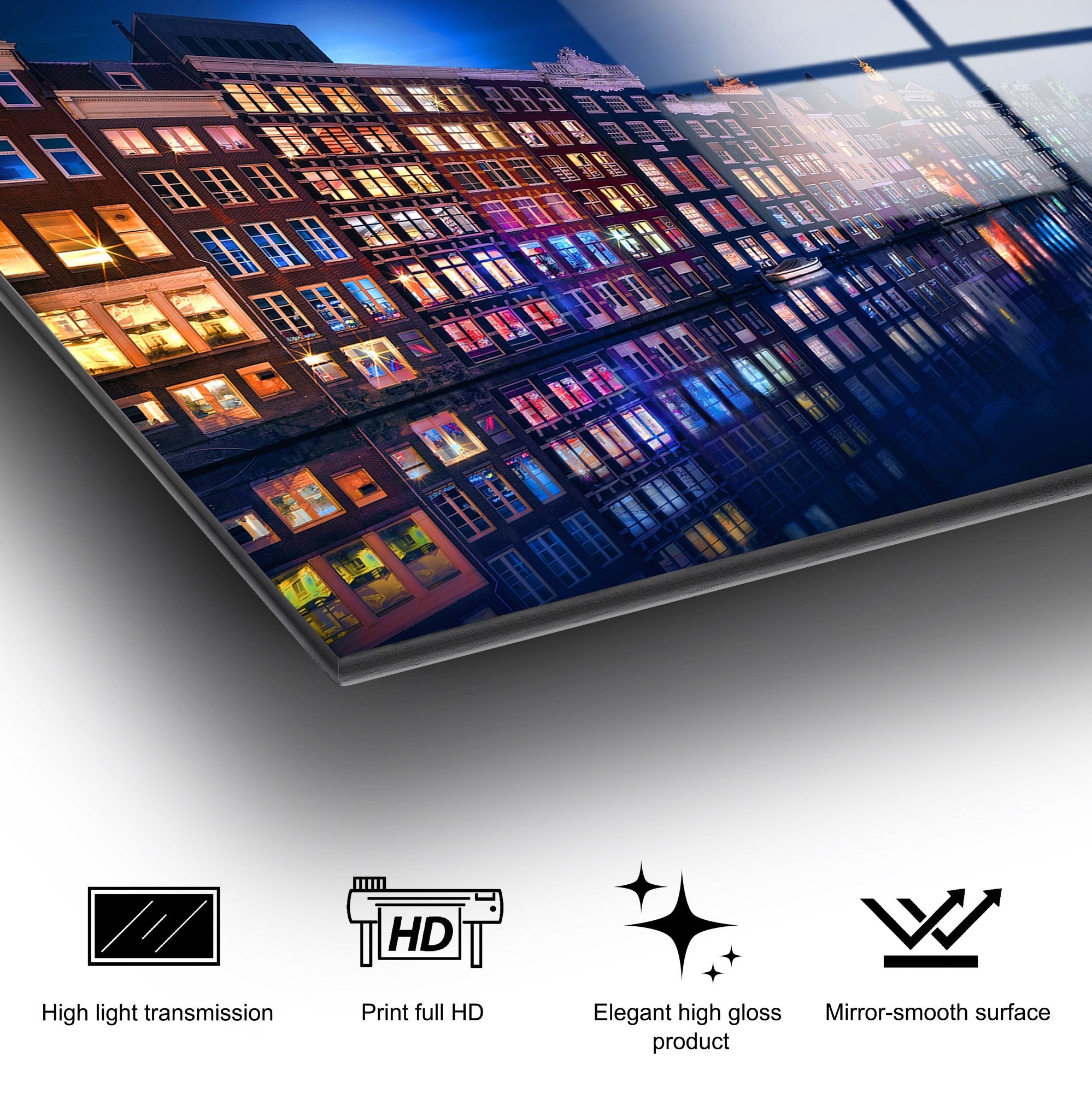 Quadro Decorativo em Vidro Temperado UV-043, Multicolor, 70 x 100 cm, 4 mm (Ref. 123BZM1105)