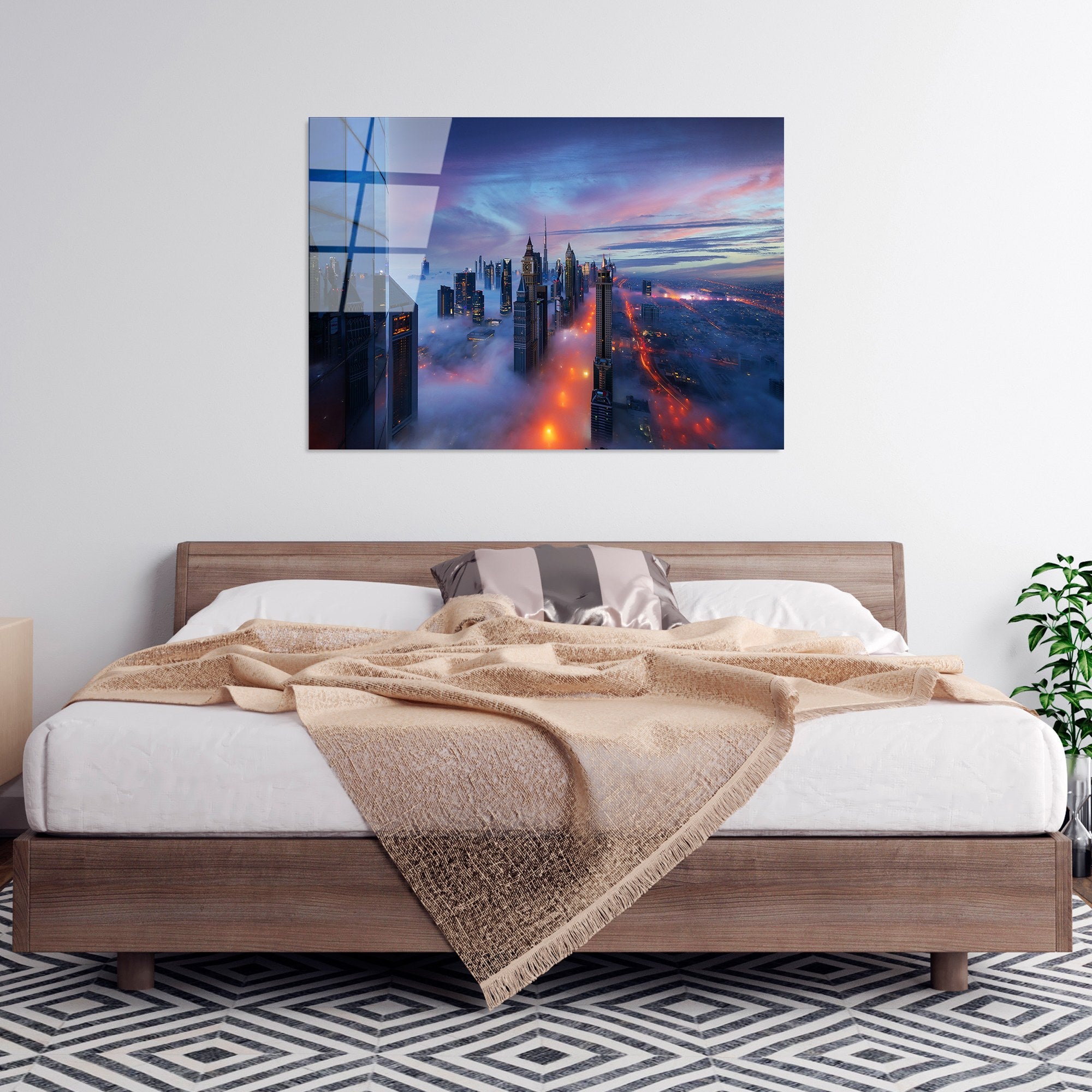 Quadro Decorativo em Vidro Temperado UV-045 (70 x 100 cm) – Multicolor, 4 mm