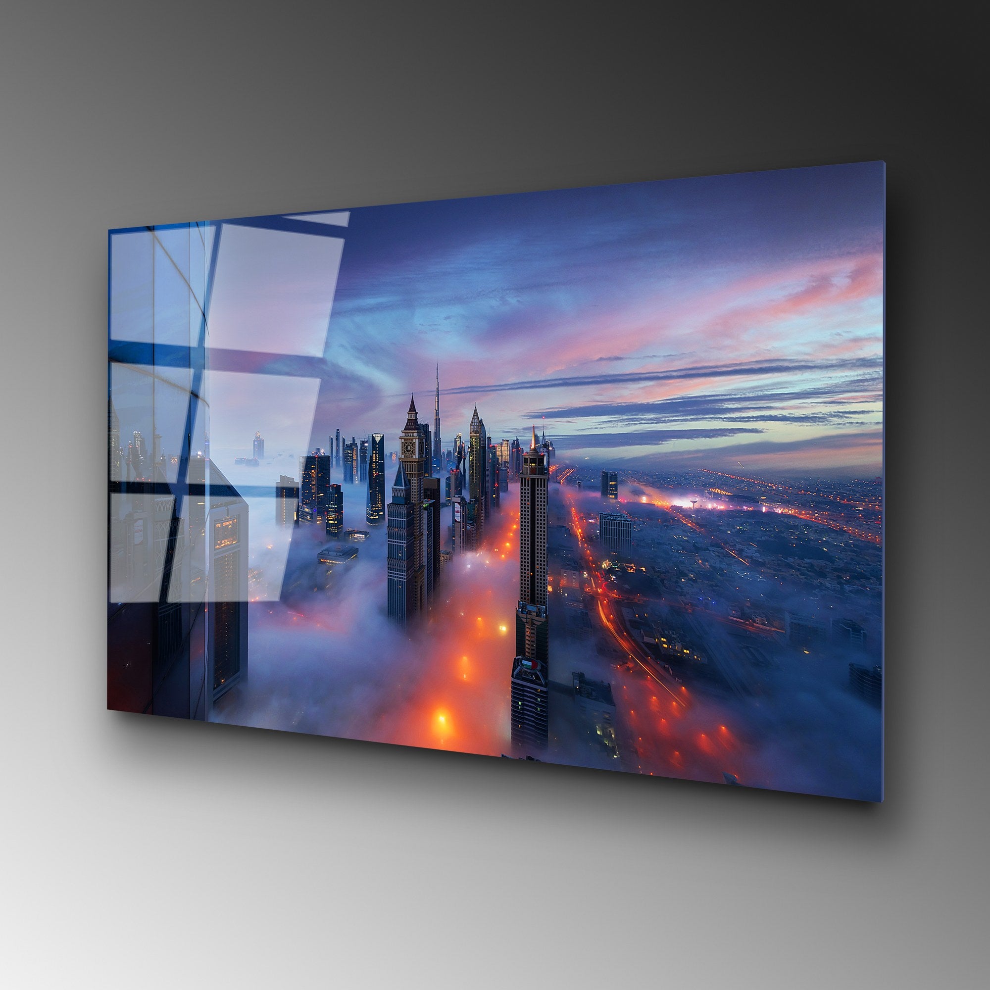 Quadro Decorativo em Vidro Temperado UV-045 (70 x 100 cm) – Multicolor, 4 mm