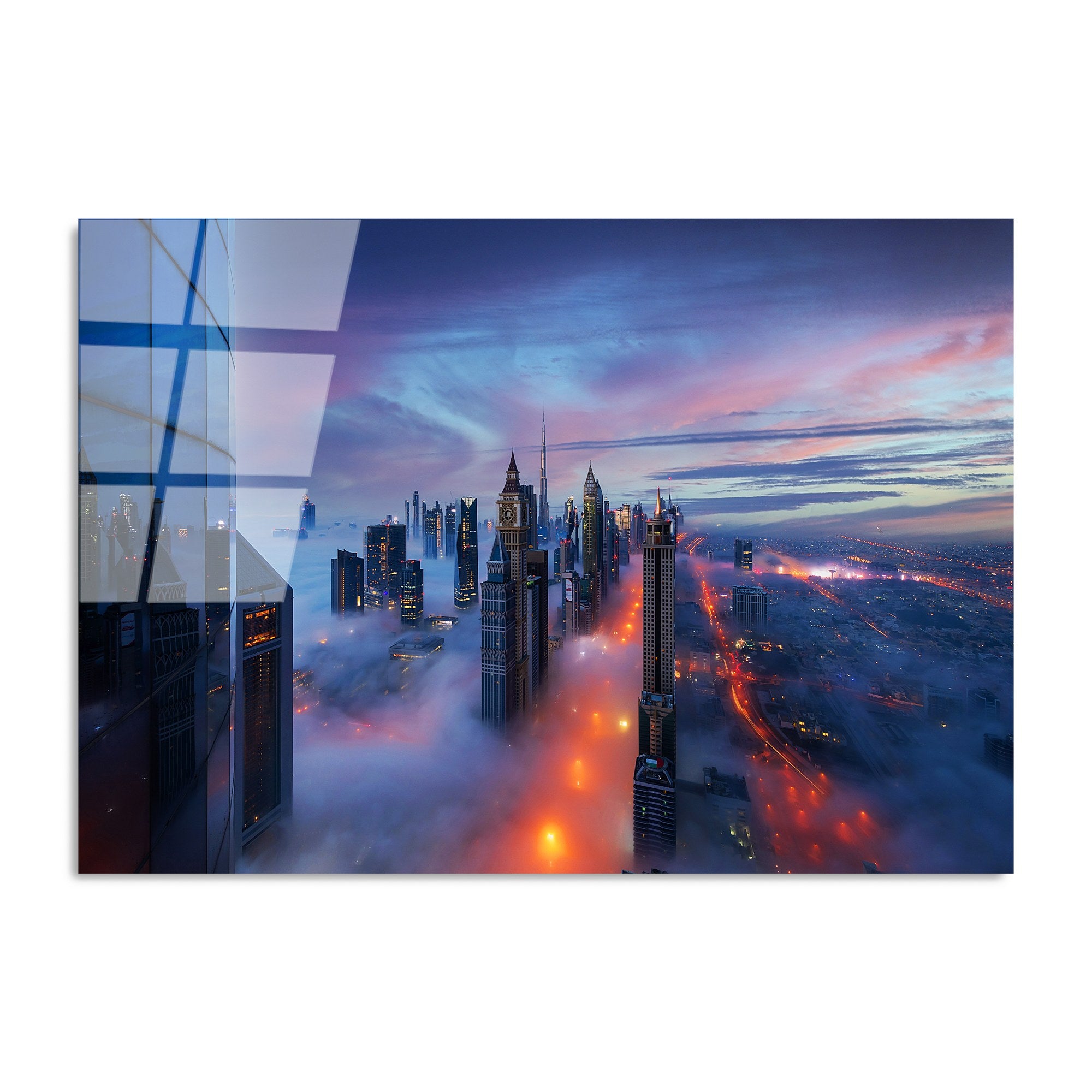 Quadro Decorativo em Vidro Temperado UV-045 (70 x 100 cm) – Multicolor, 4 mm