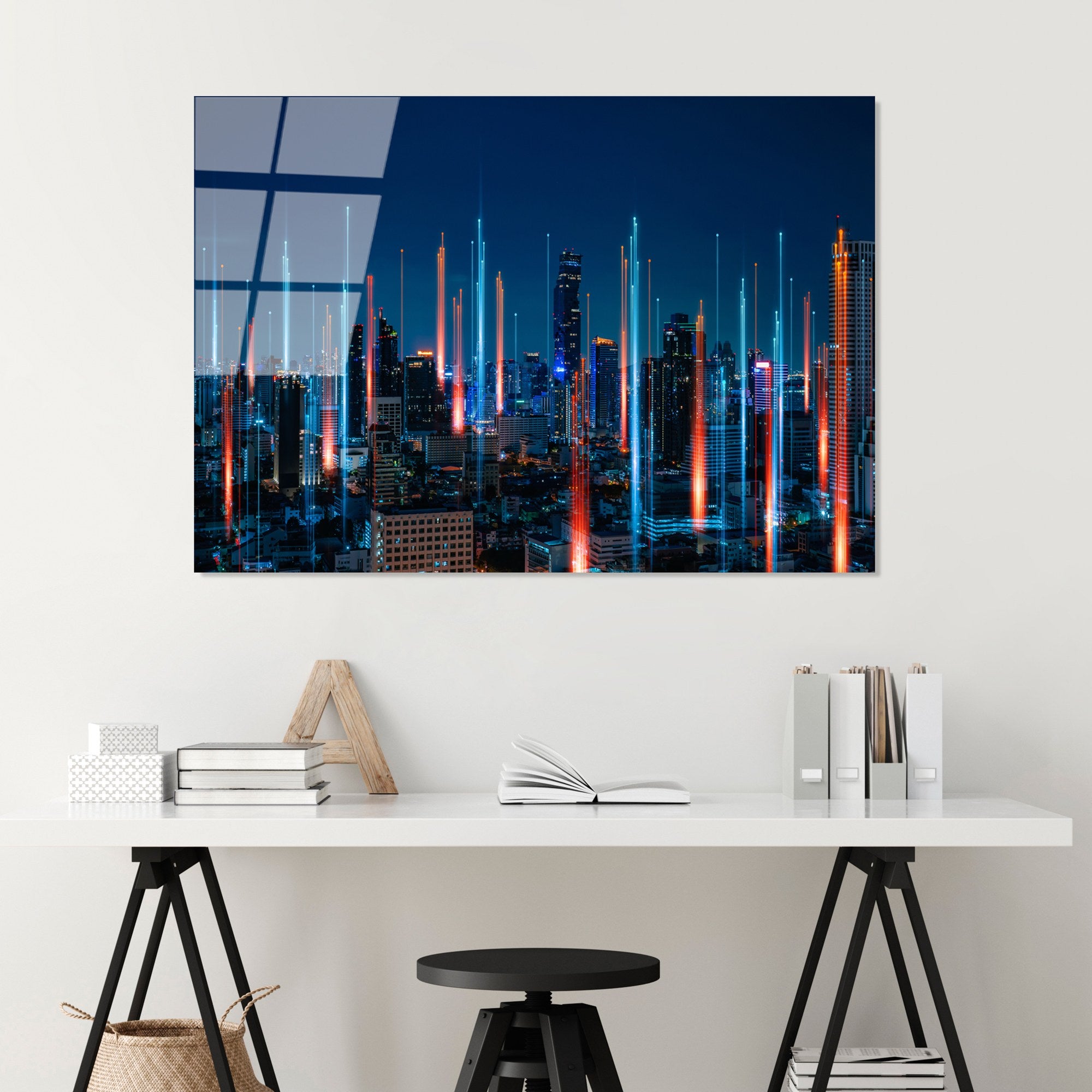 Quadro Decorativo em Vidro Temperado Multicolor 70 x 100 cm (4 mm) - UV-046