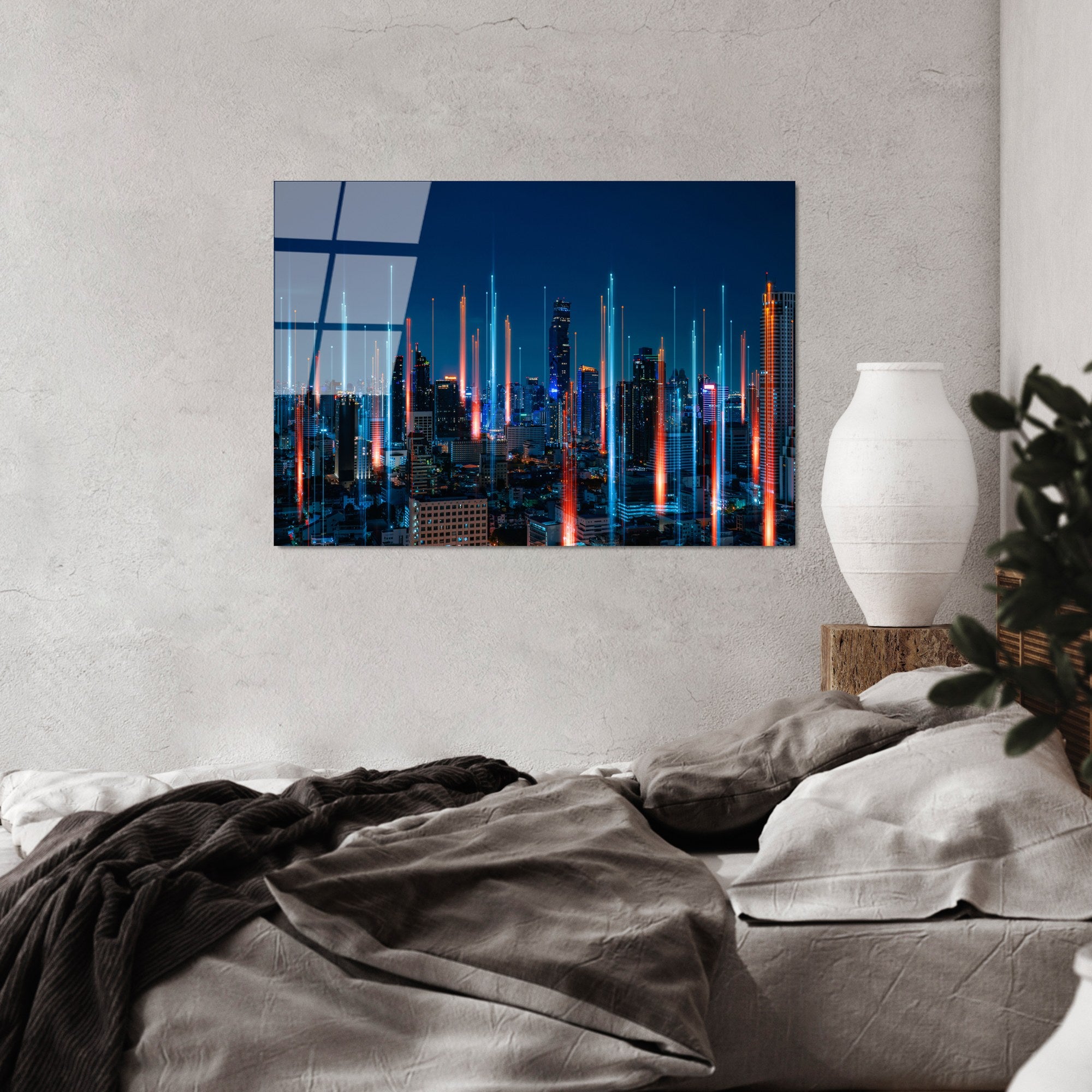 Quadro Decorativo em Vidro Temperado Multicolor 70 x 100 cm (4 mm) - UV-046