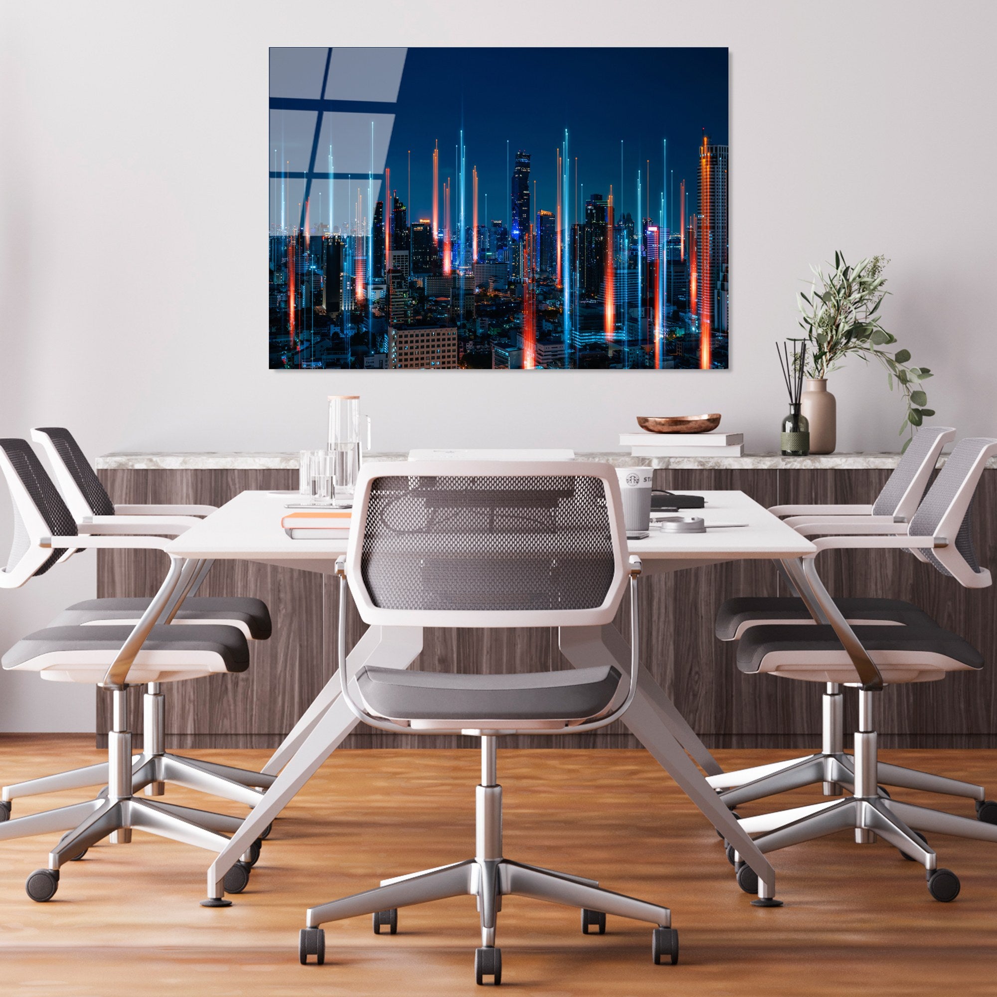 Quadro Decorativo em Vidro Temperado Multicolor 70 x 100 cm (4 mm) - UV-046