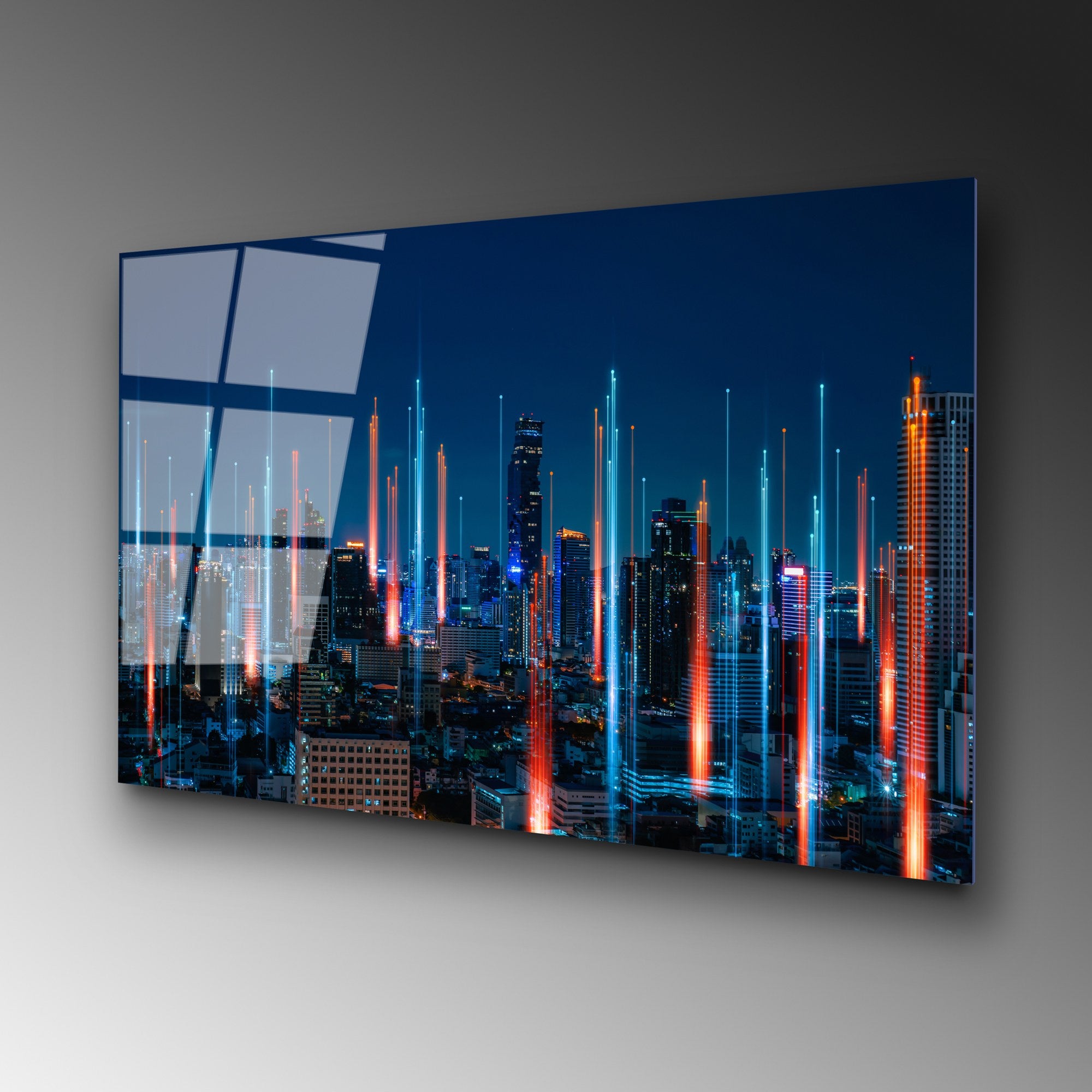 Quadro Decorativo em Vidro Temperado Multicolor 70 x 100 cm (4 mm) - UV-046