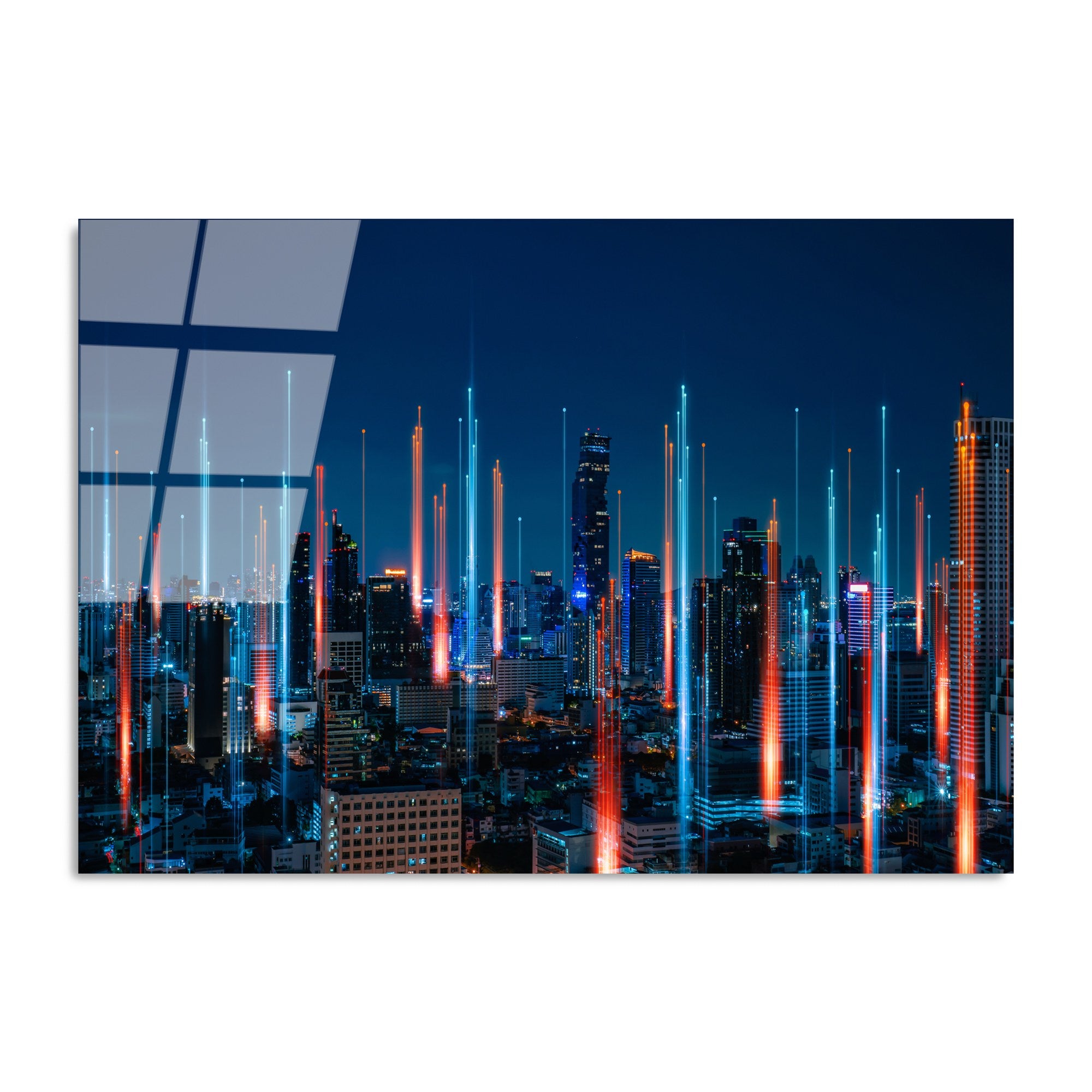 Quadro Decorativo em Vidro Temperado Multicolor 70 x 100 cm (4 mm) - UV-046