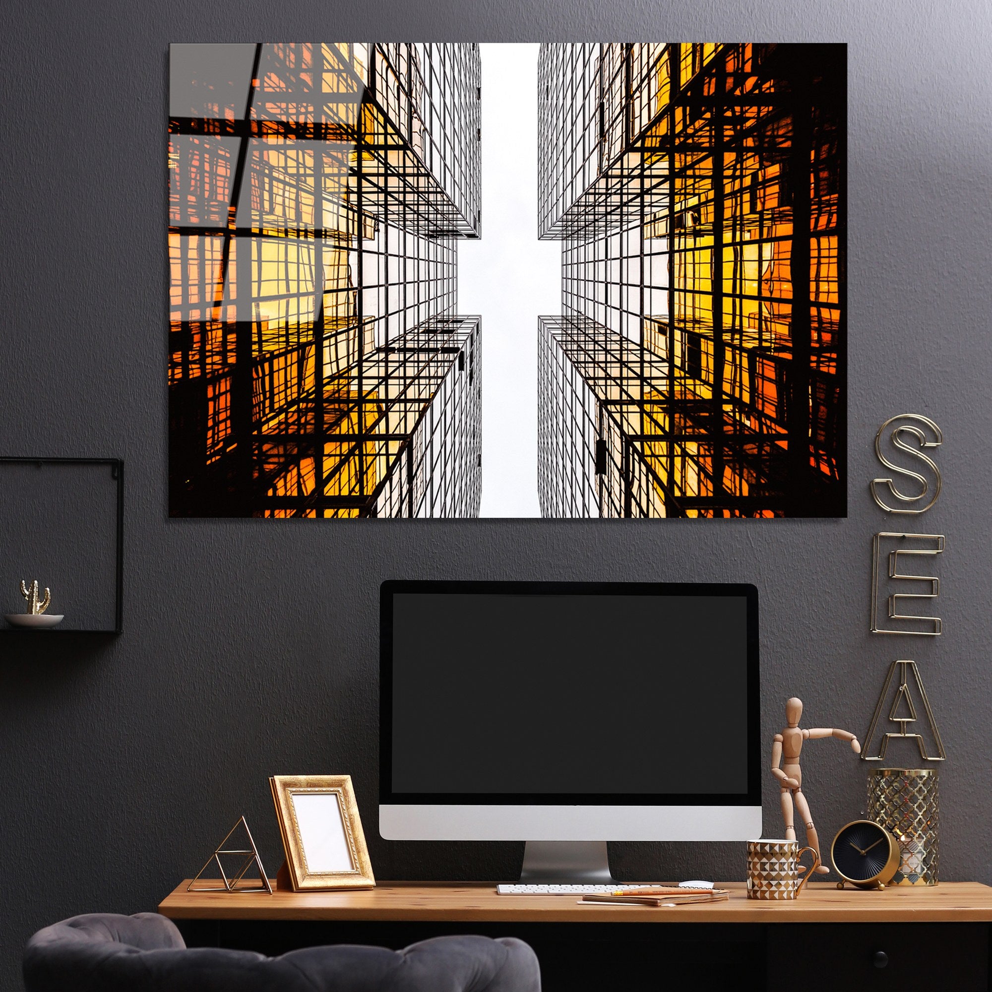 Quadro Decorativo em Vidro Temperado Multicolor 70 x 100 cm (4 mm) – UV-047