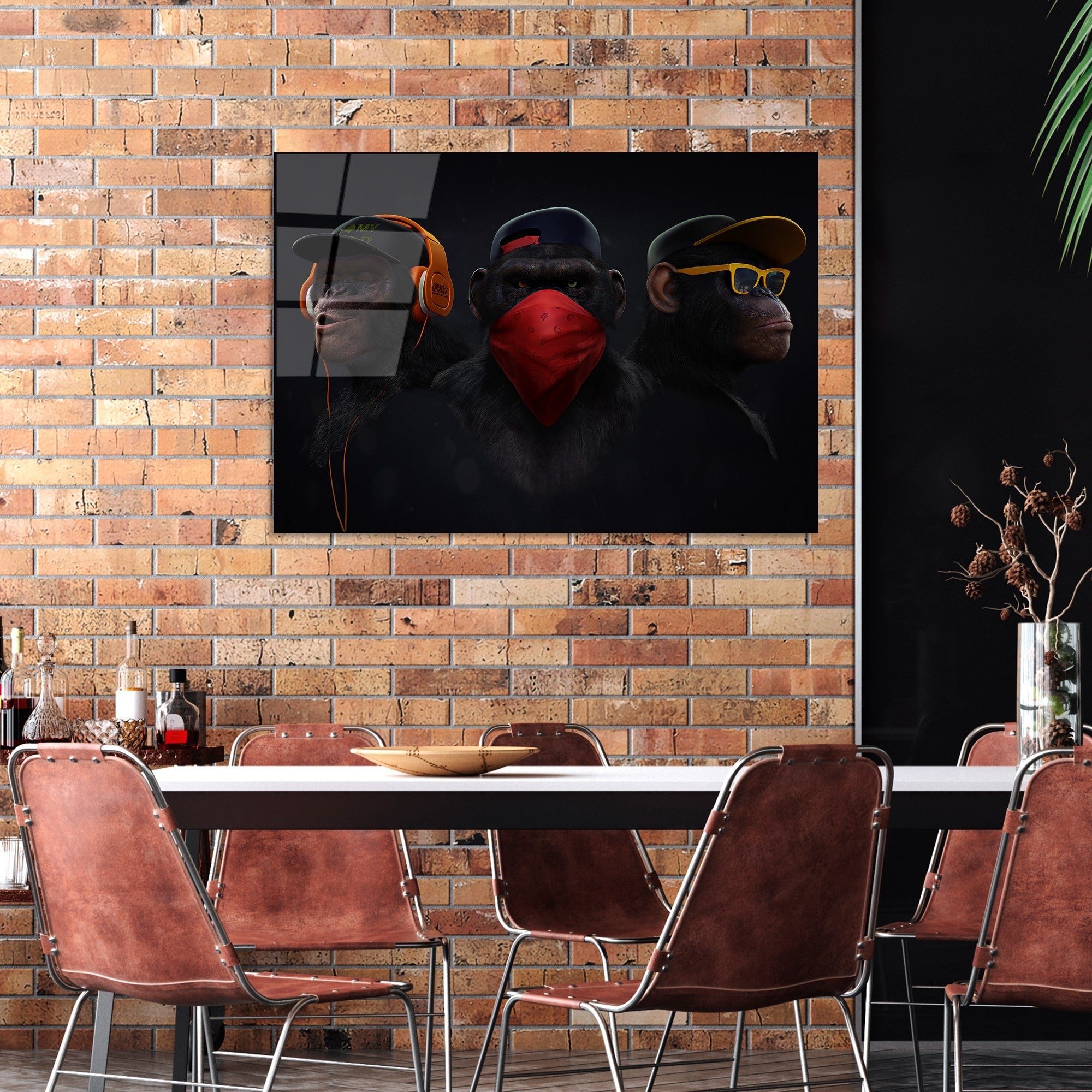 Quadro Decorativo em Vidro Temperado UV-049, 70 x 100 cm, Multicolor, 4 mm