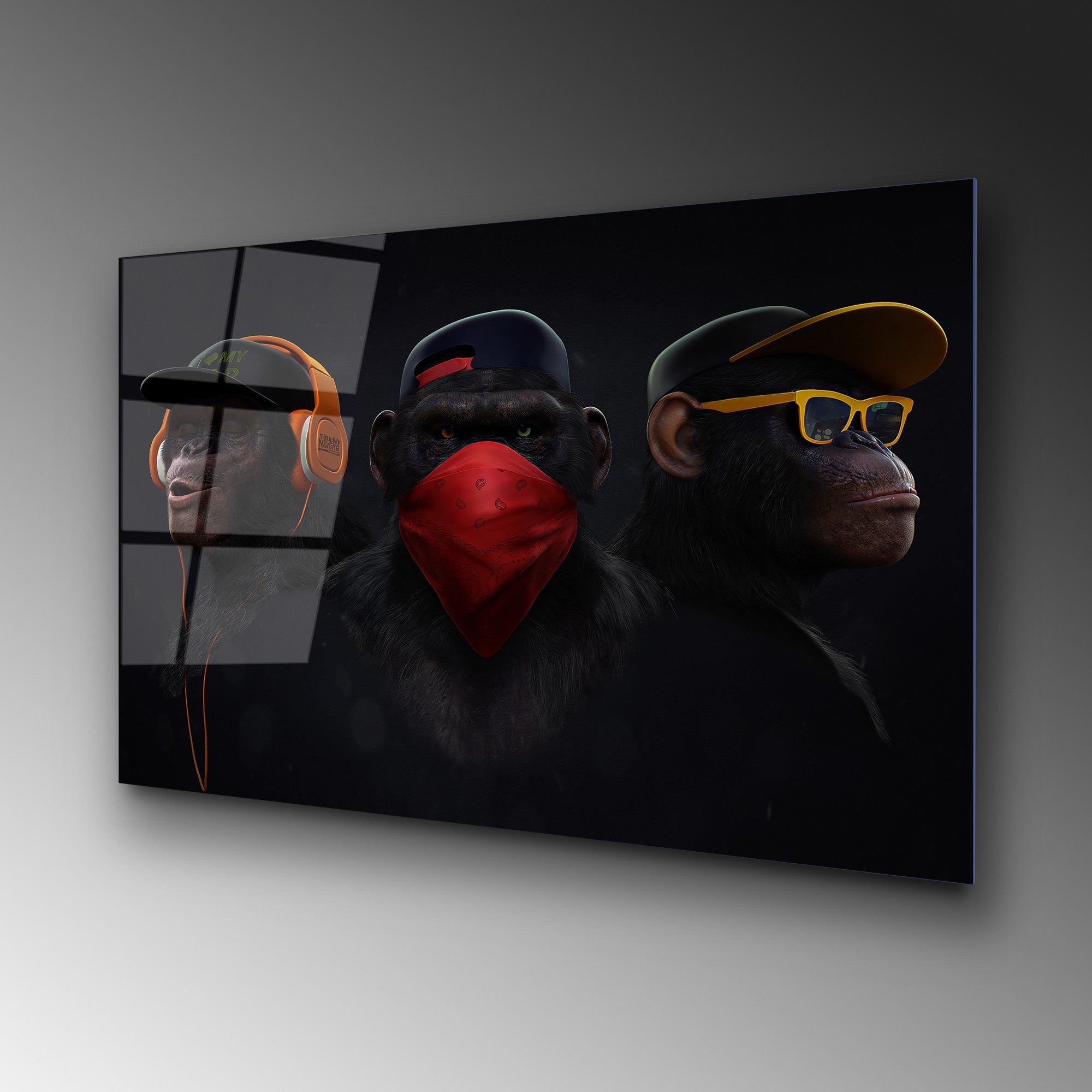 Quadro Decorativo em Vidro Temperado UV-049, 70 x 100 cm, Multicolor, 4 mm