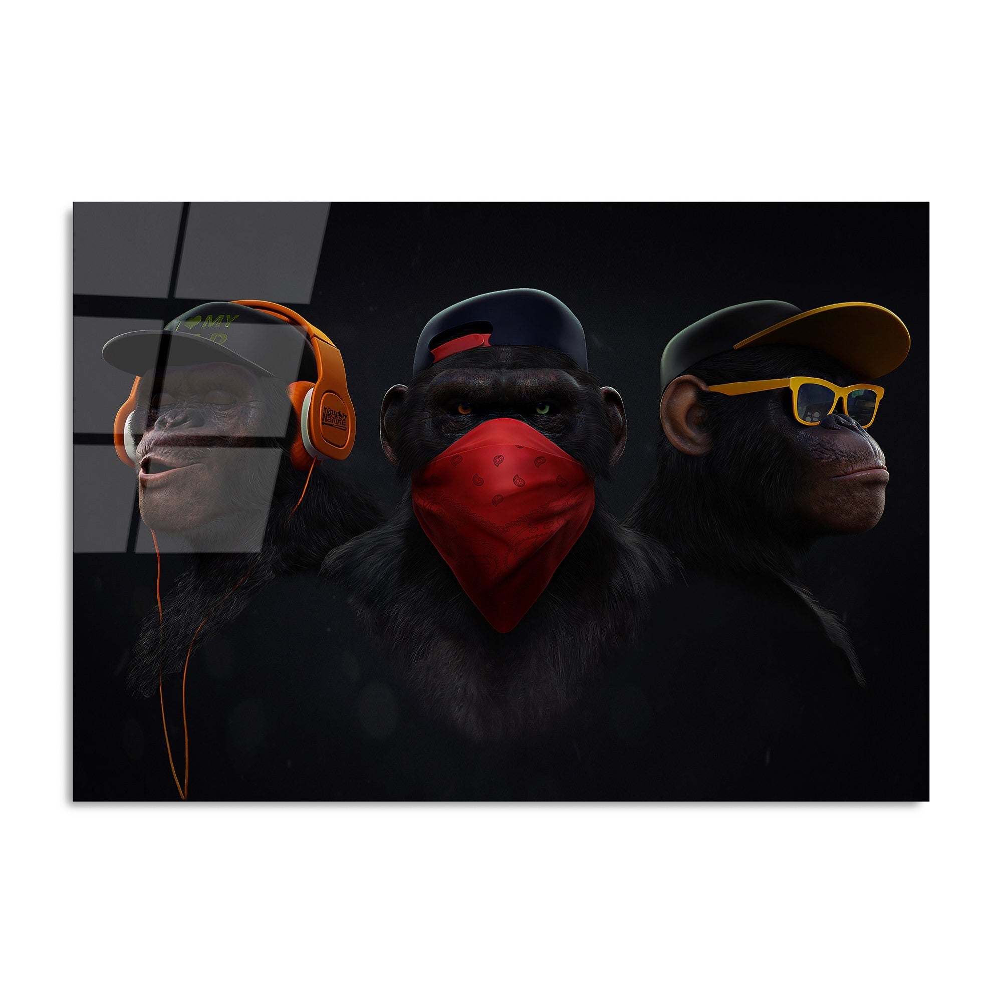 Quadro Decorativo em Vidro Temperado UV-049, 70 x 100 cm, Multicolor, 4 mm