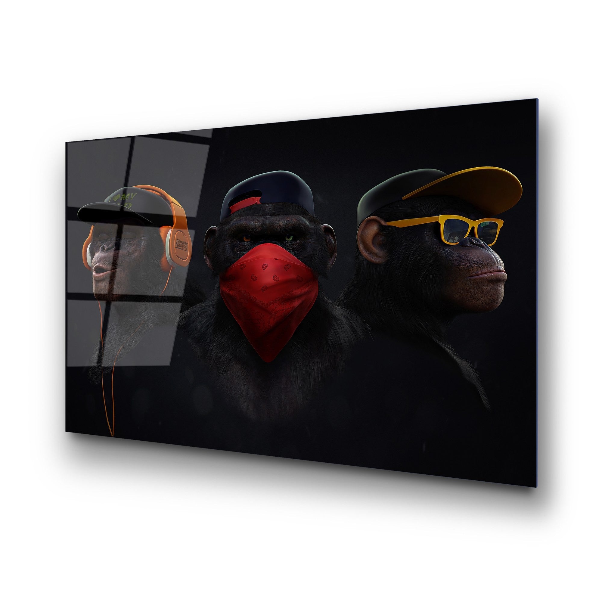 Quadro Decorativo em Vidro Temperado UV-049, 70 x 100 cm, Multicolor, 4 mm