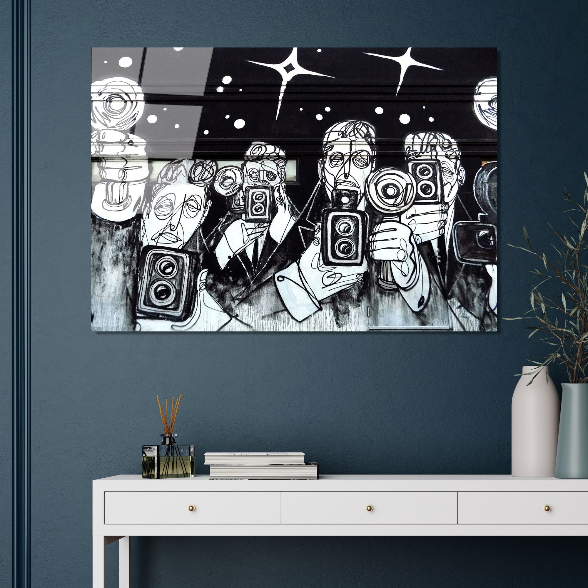 Quadro em Vidro Temperado UV-051 70 x 100 cm, Multicolor – 4 mm, Decorativo