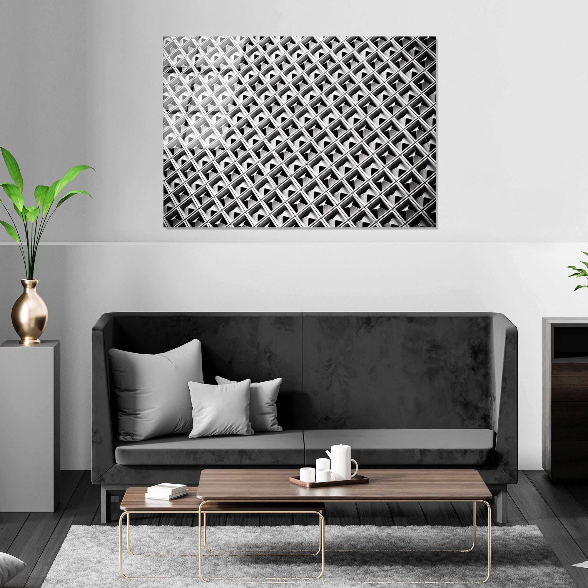 Quadro Decorativo em Vidro Temperado 100% (4 mm) UV-053, Multicolor, 70 x 100 cm