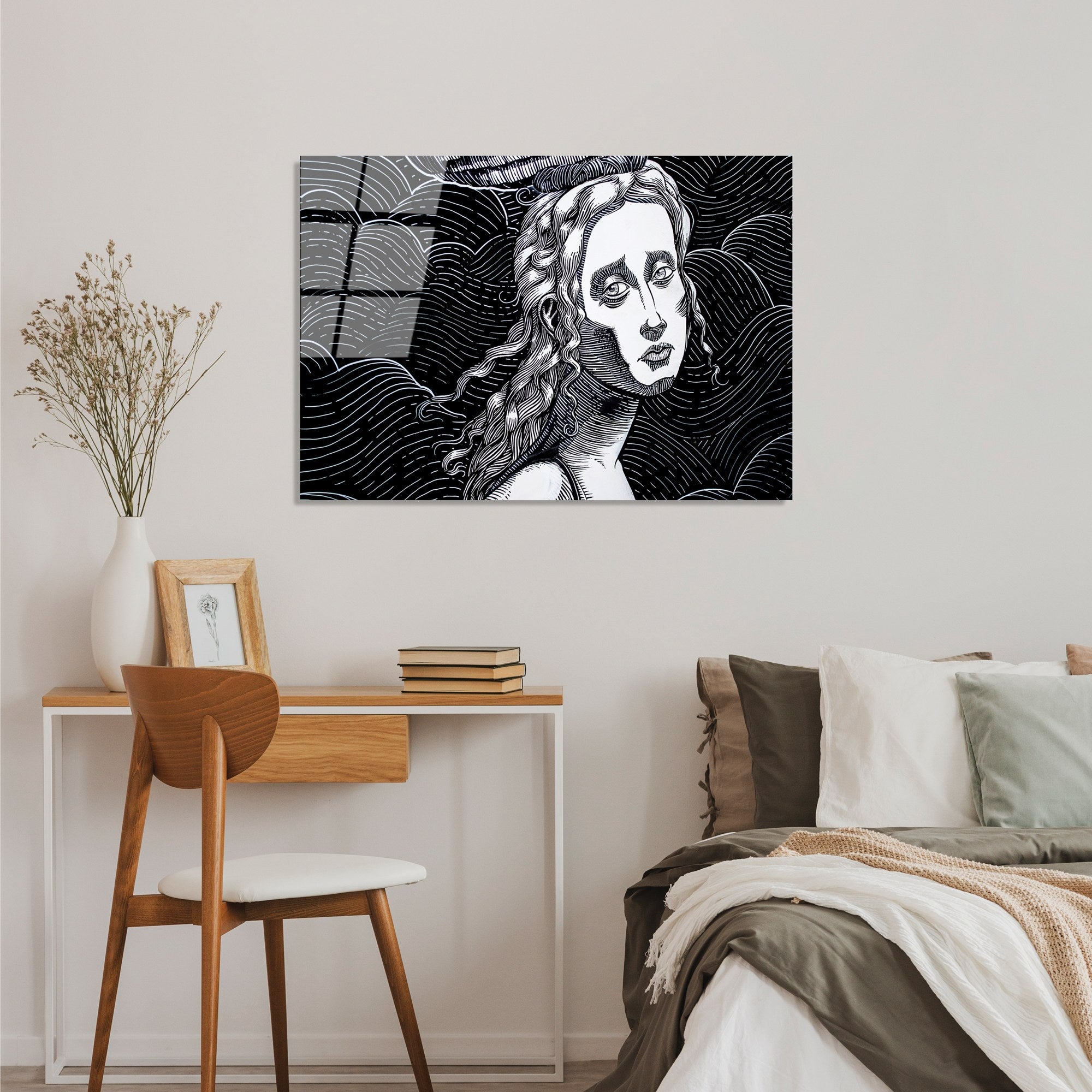 Quadro Decorativo em Vidro Temperado UV-054, Multicolor, 70 x 100 cm, Espessura 4 mm