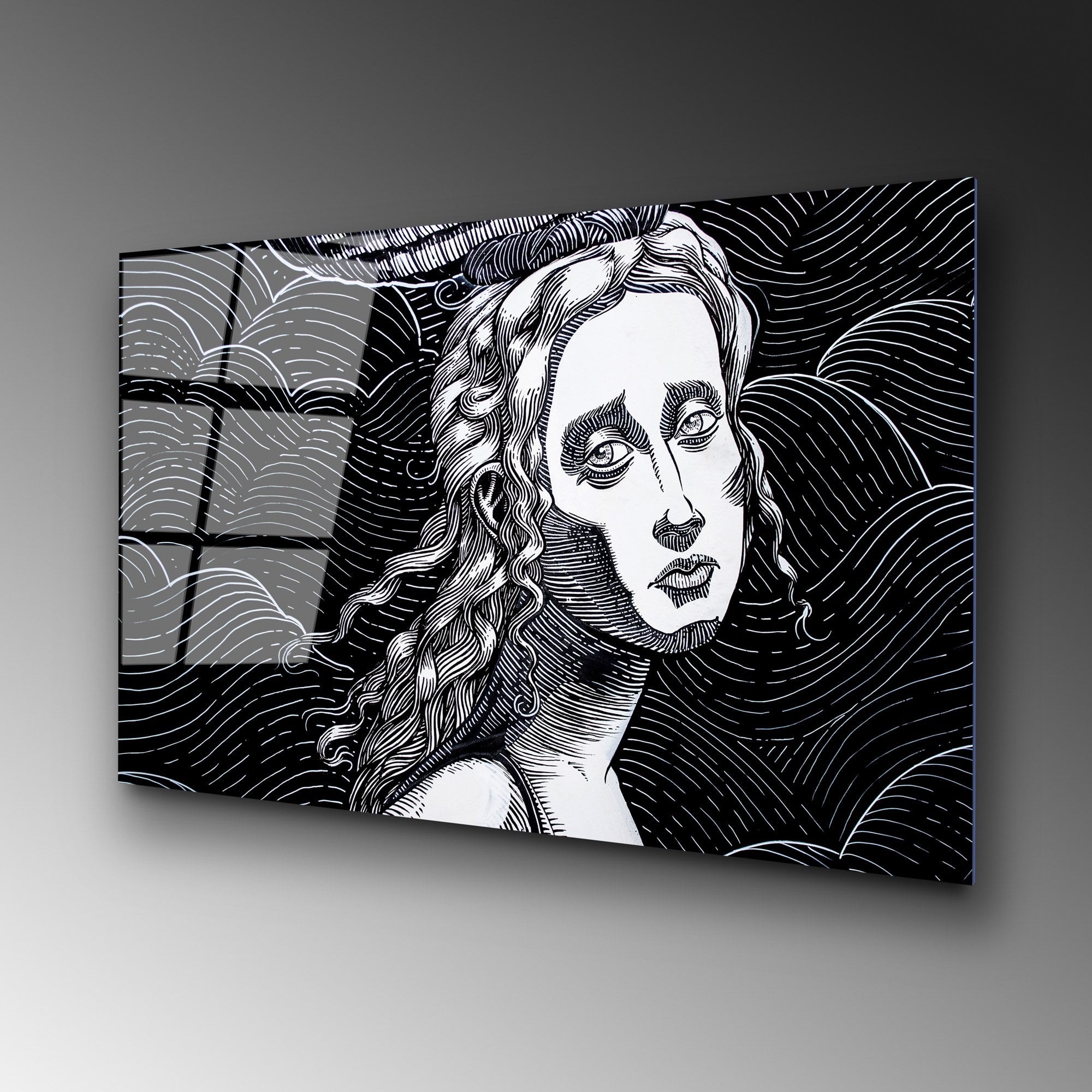 Quadro Decorativo em Vidro Temperado UV-054, Multicolor, 70 x 100 cm, Espessura 4 mm